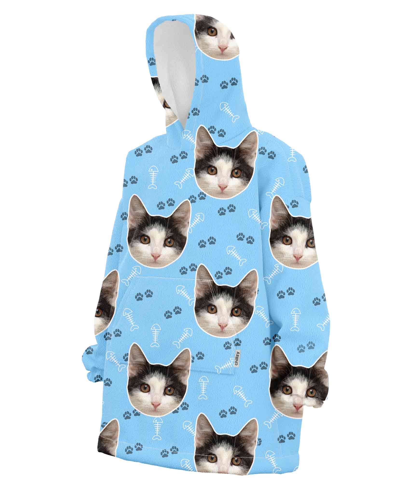 Your Cat Custom Hoodie Blanket