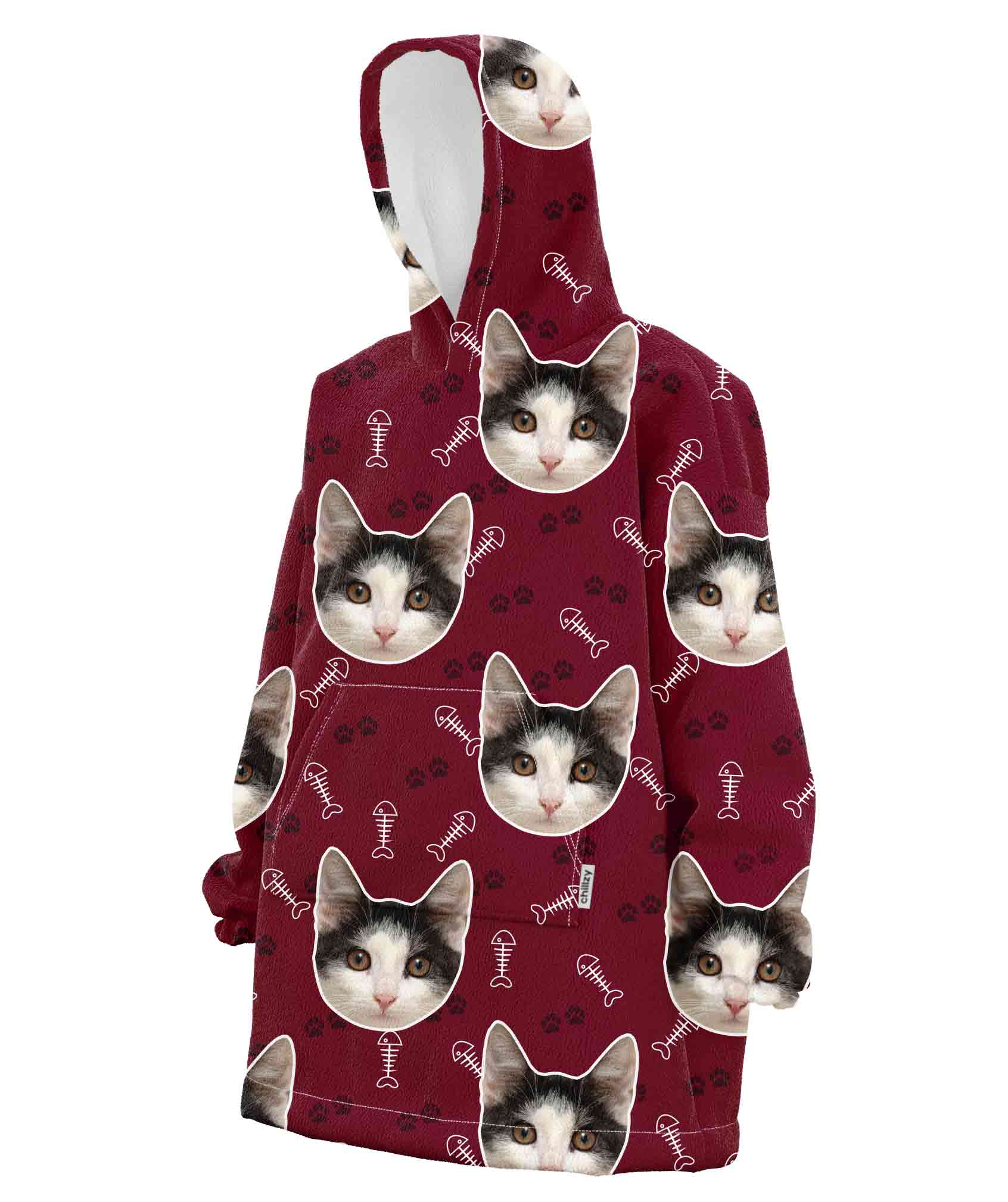 Your Cat Custom Hoodie Blanket
