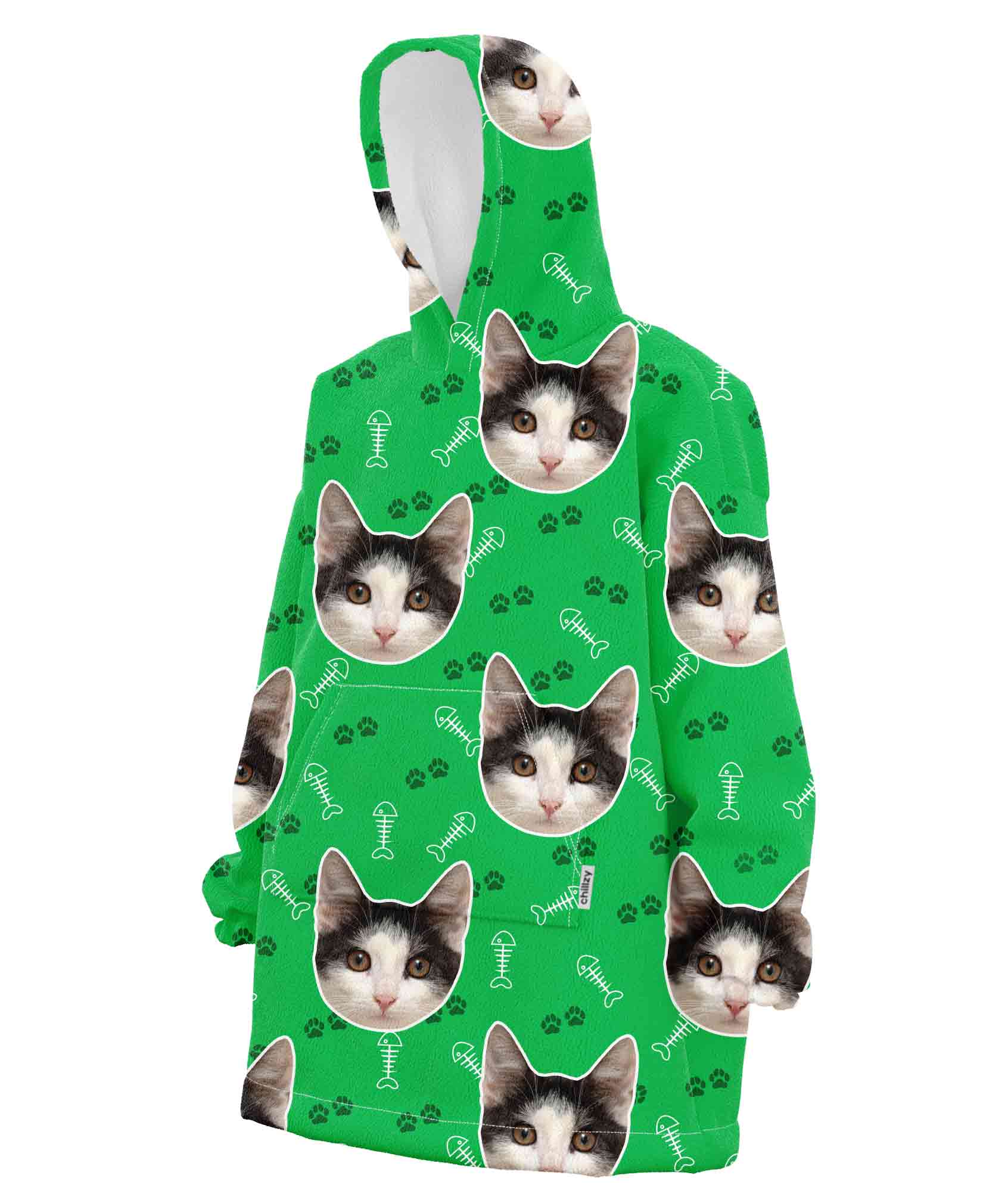 Your Cat Custom Hoodie Blanket