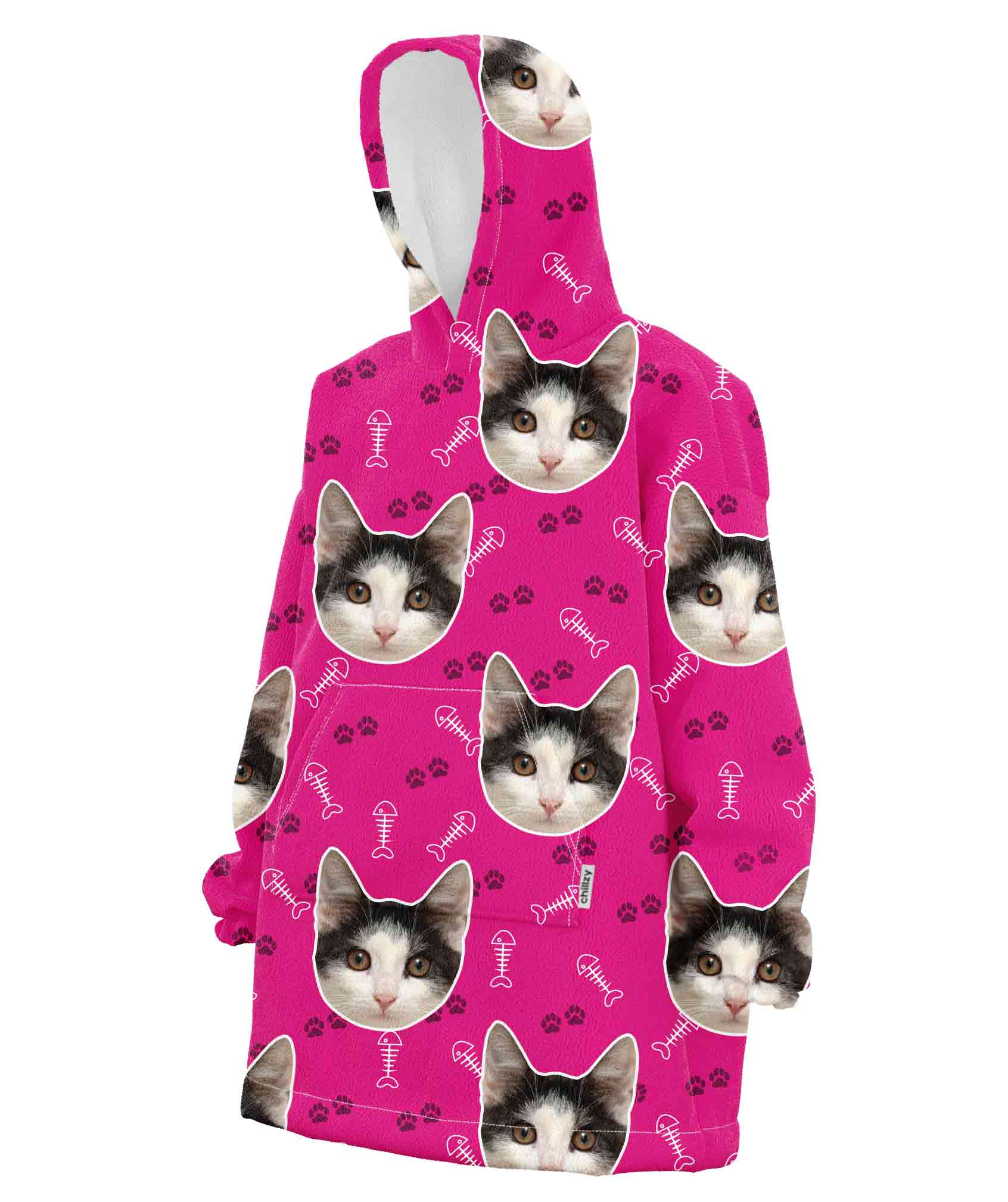 Your Cat Custom Hoodie Blanket