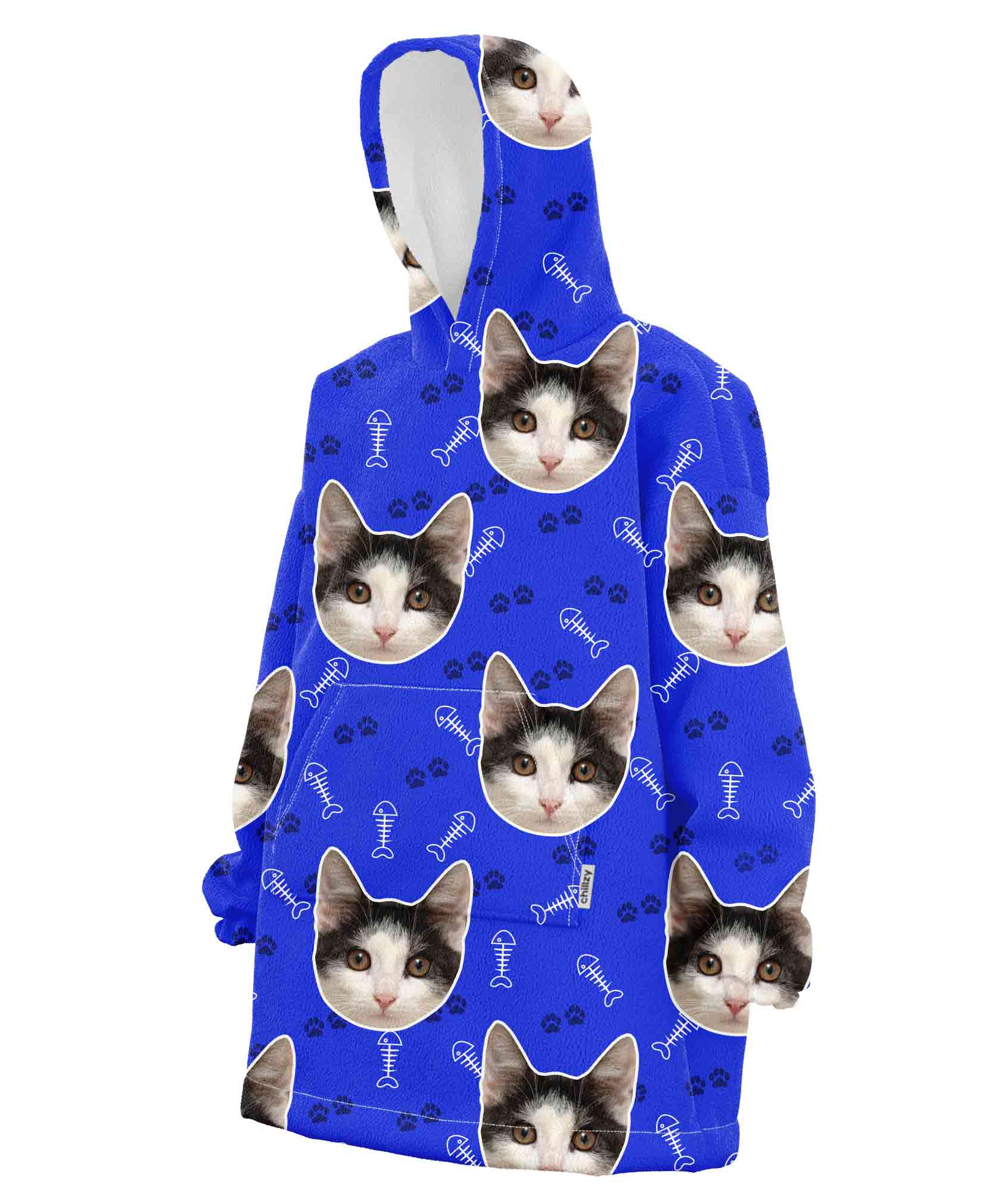 Your Cat Custom Hoodie Blanket