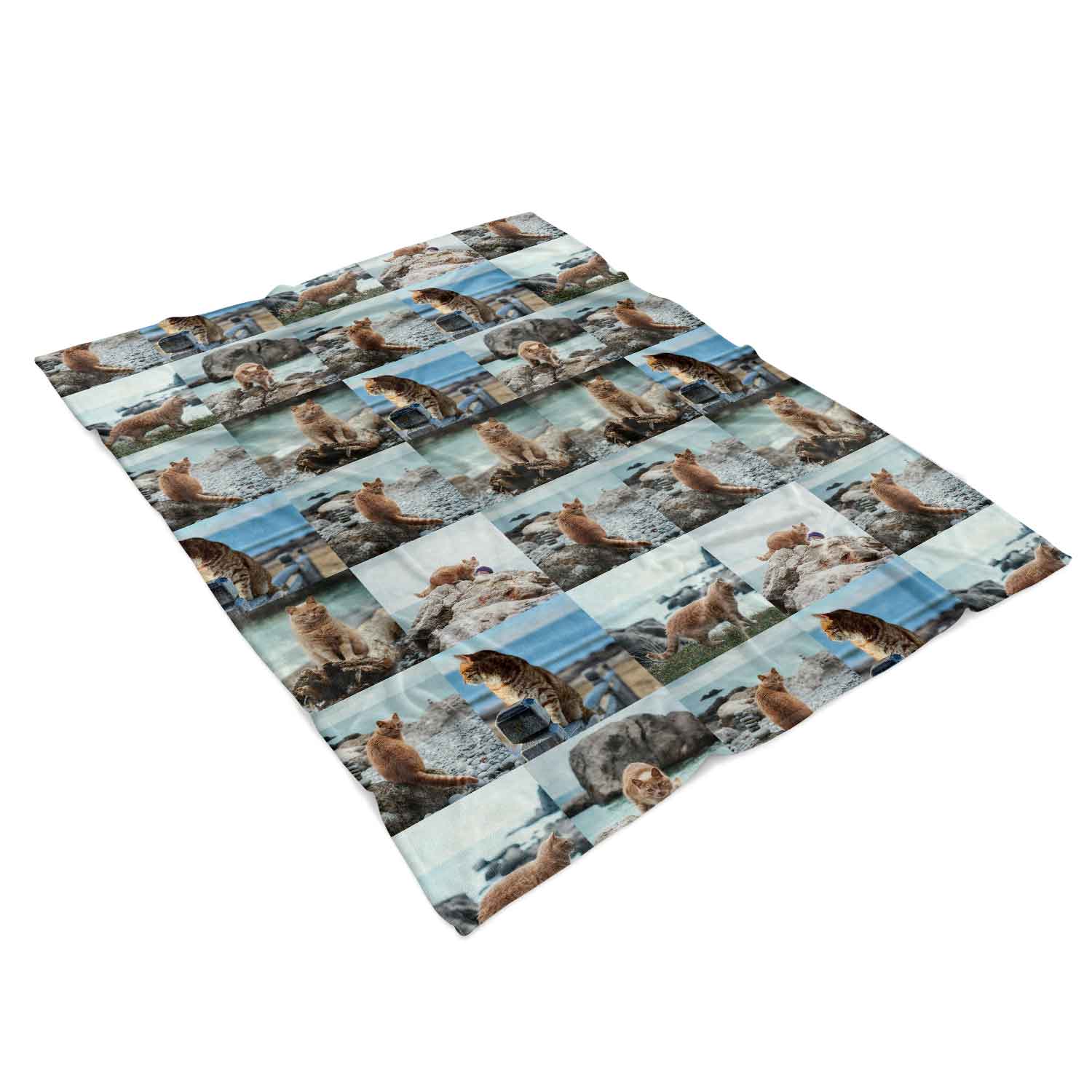 All Over Photo Collage Personalised Blanket With 40 Images
