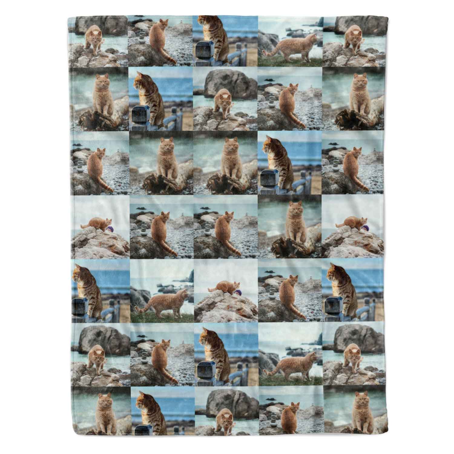All Over Photo Collage Personalised Blanket With 40 Images