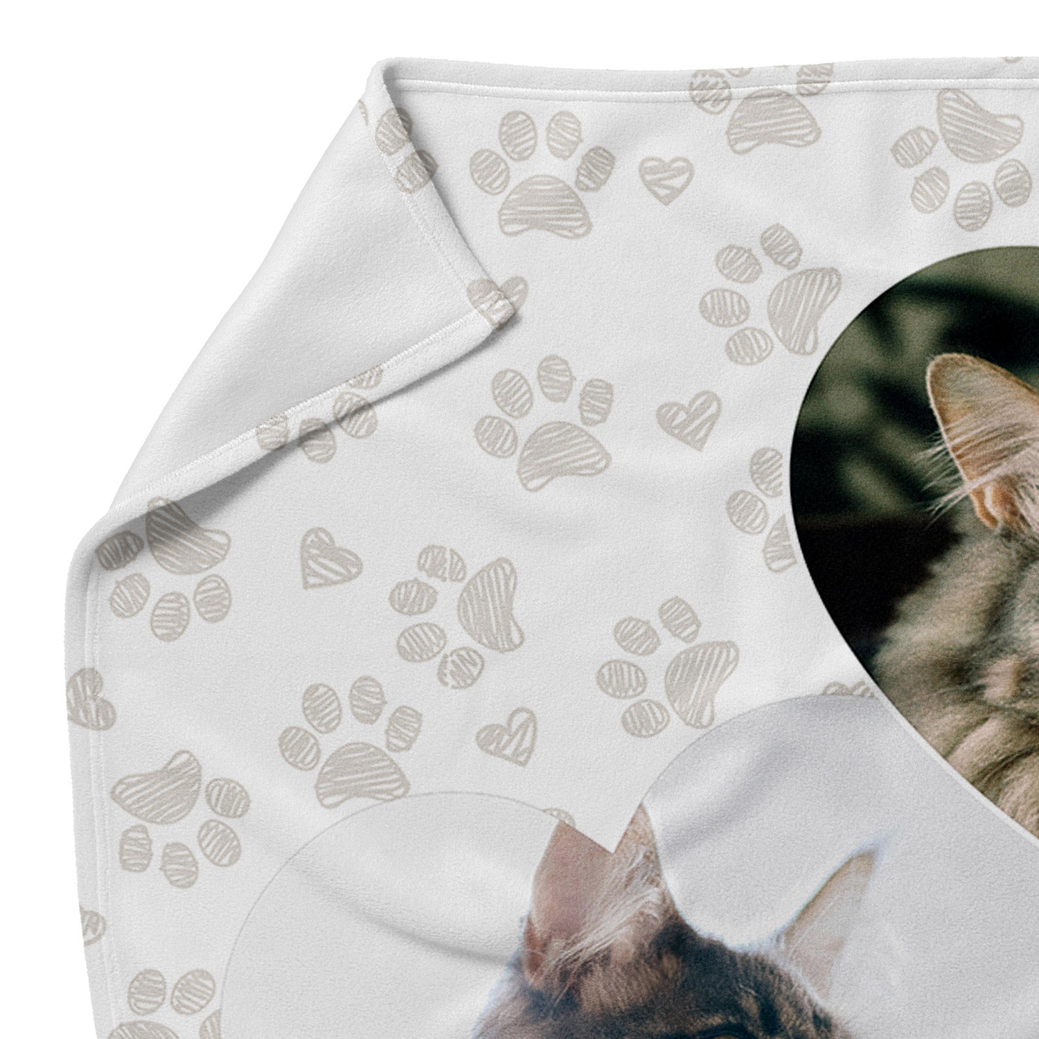 Always In Our Hearts Cat Photo Collage Memorial Blanket