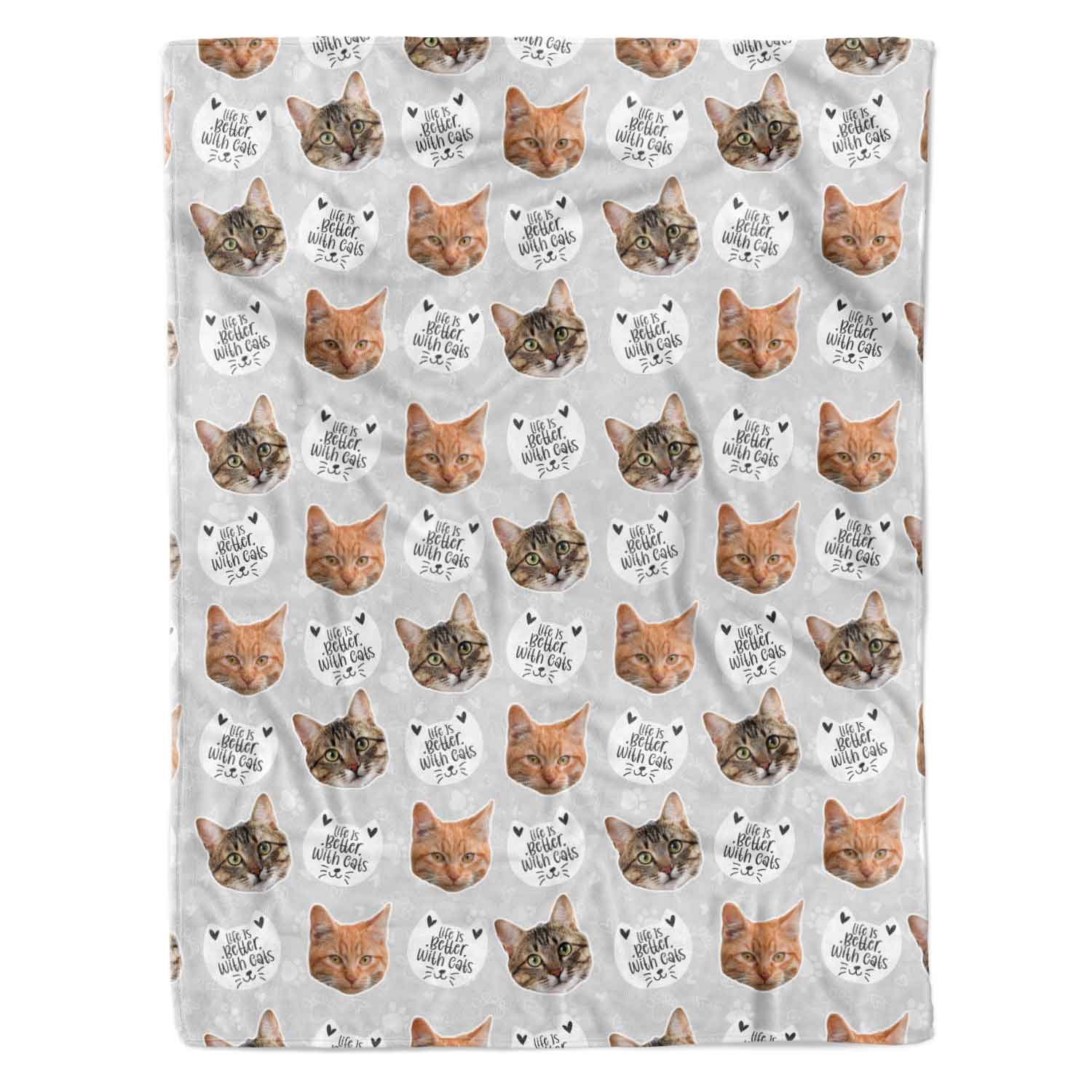 Life is Better With Cats Personalised Blanket