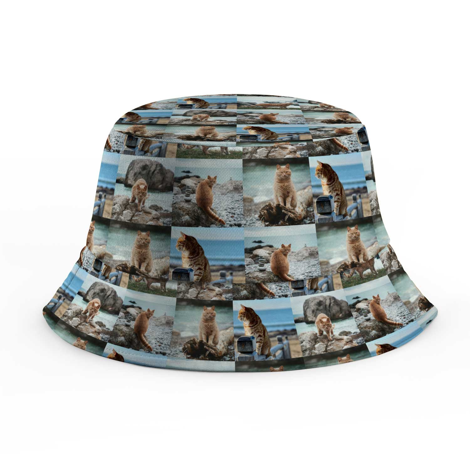 Cat Photo Collage Custom Bucket Hat