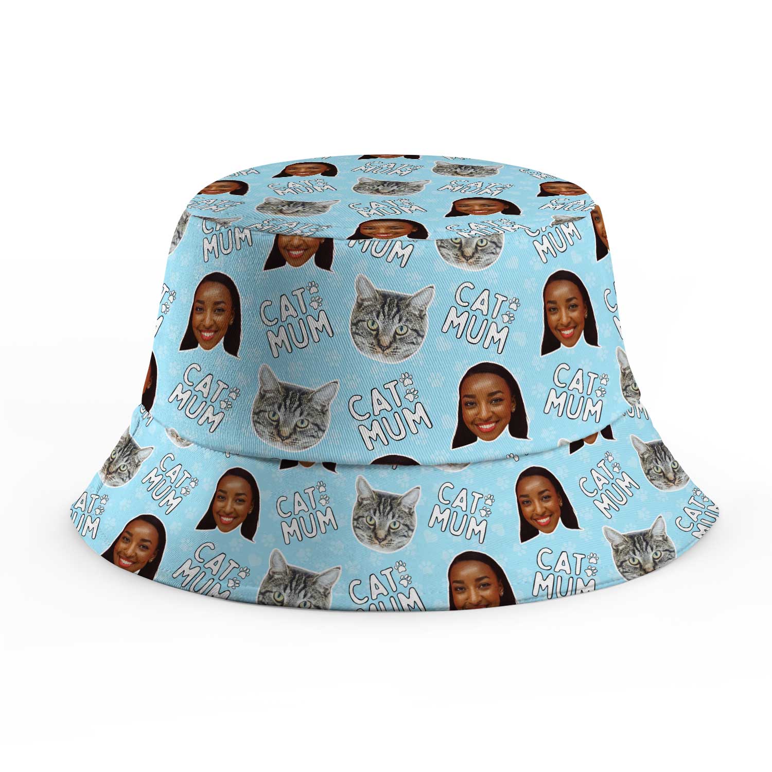 Cat Mum Custom Bucket Hat