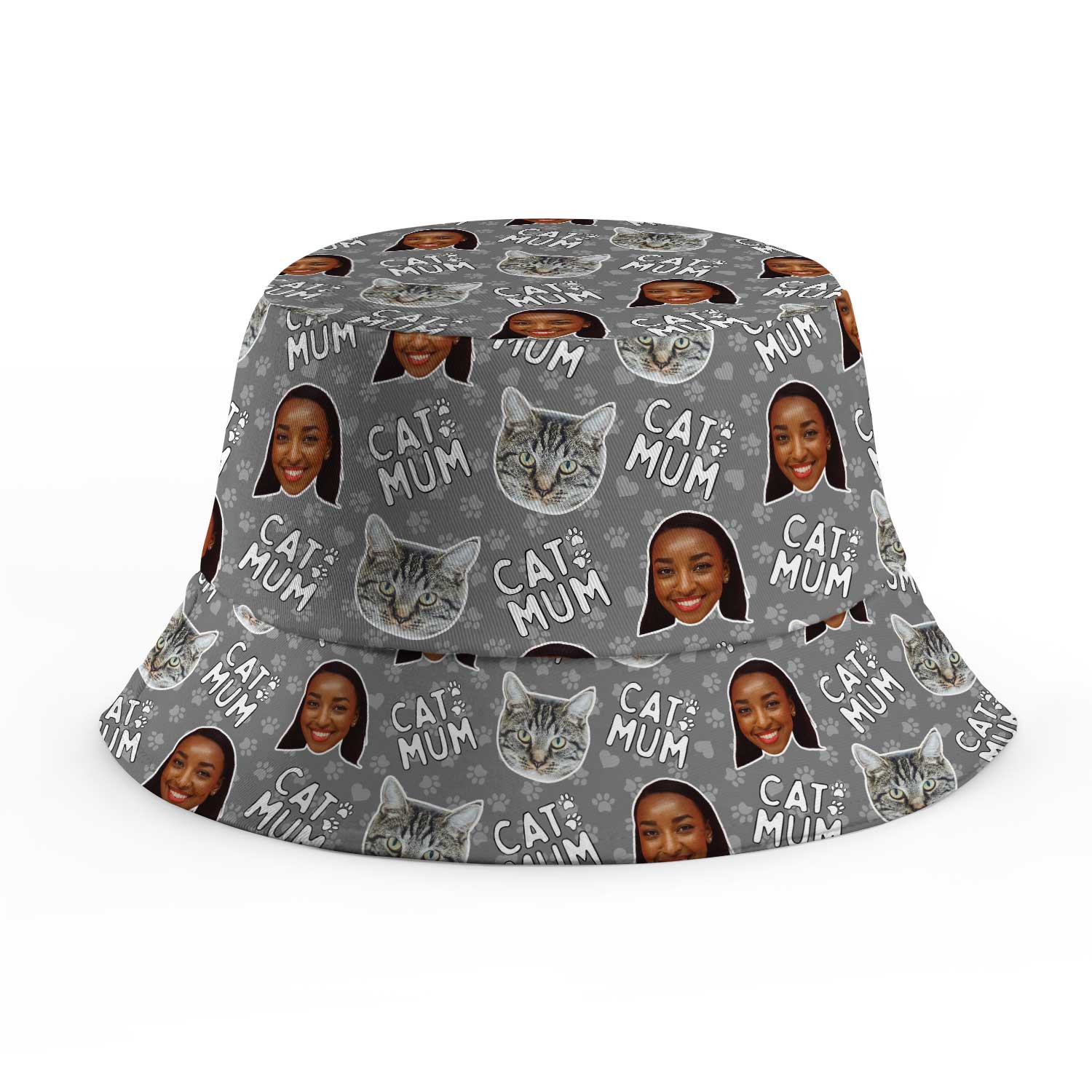 Cat Mum Custom Bucket Hat