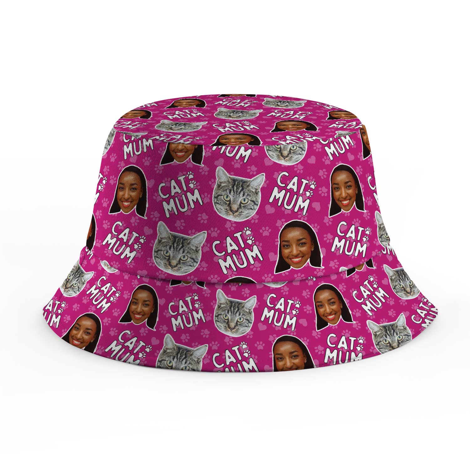 Cat Mum Custom Bucket Hat