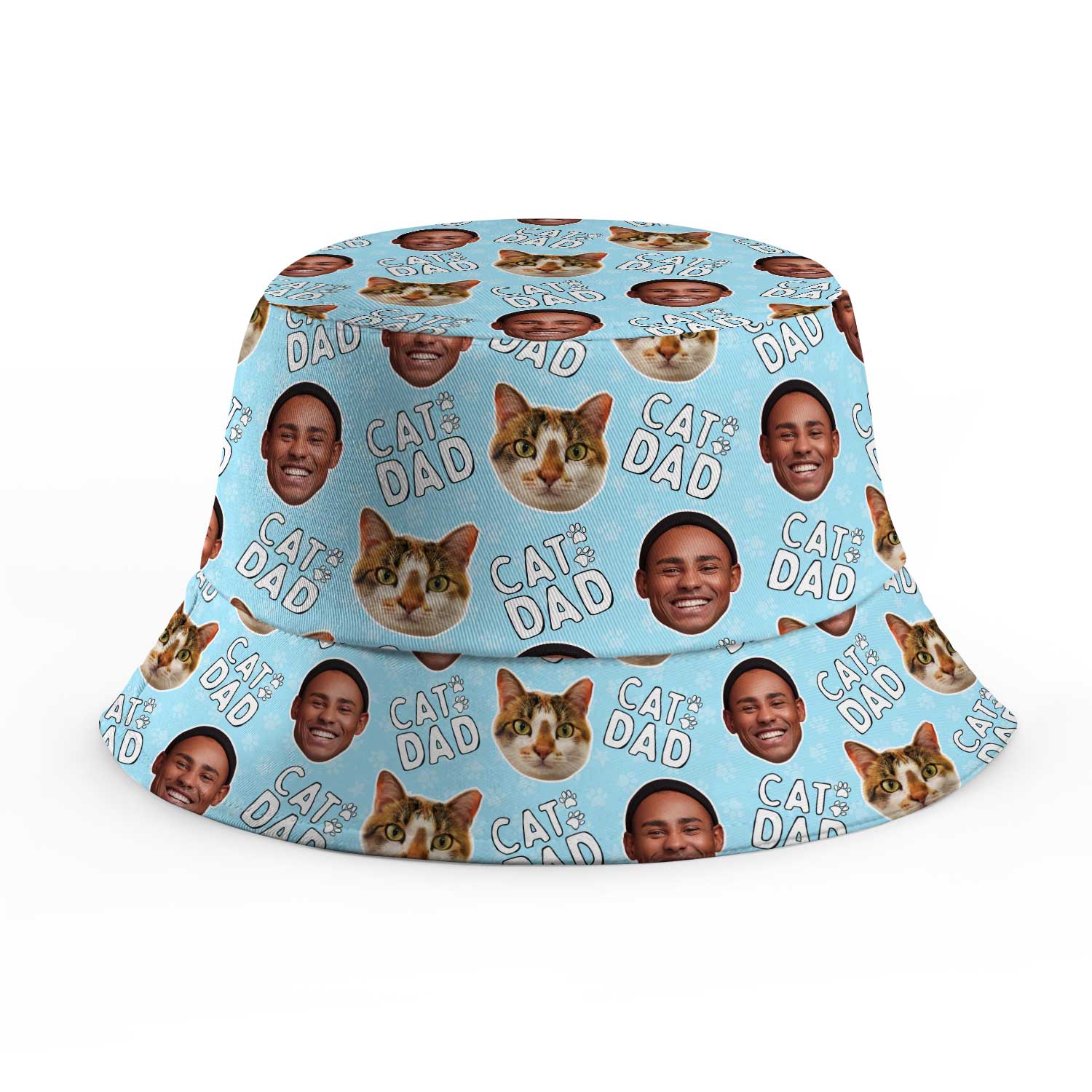 Cat Dad Custom Bucket Hat
