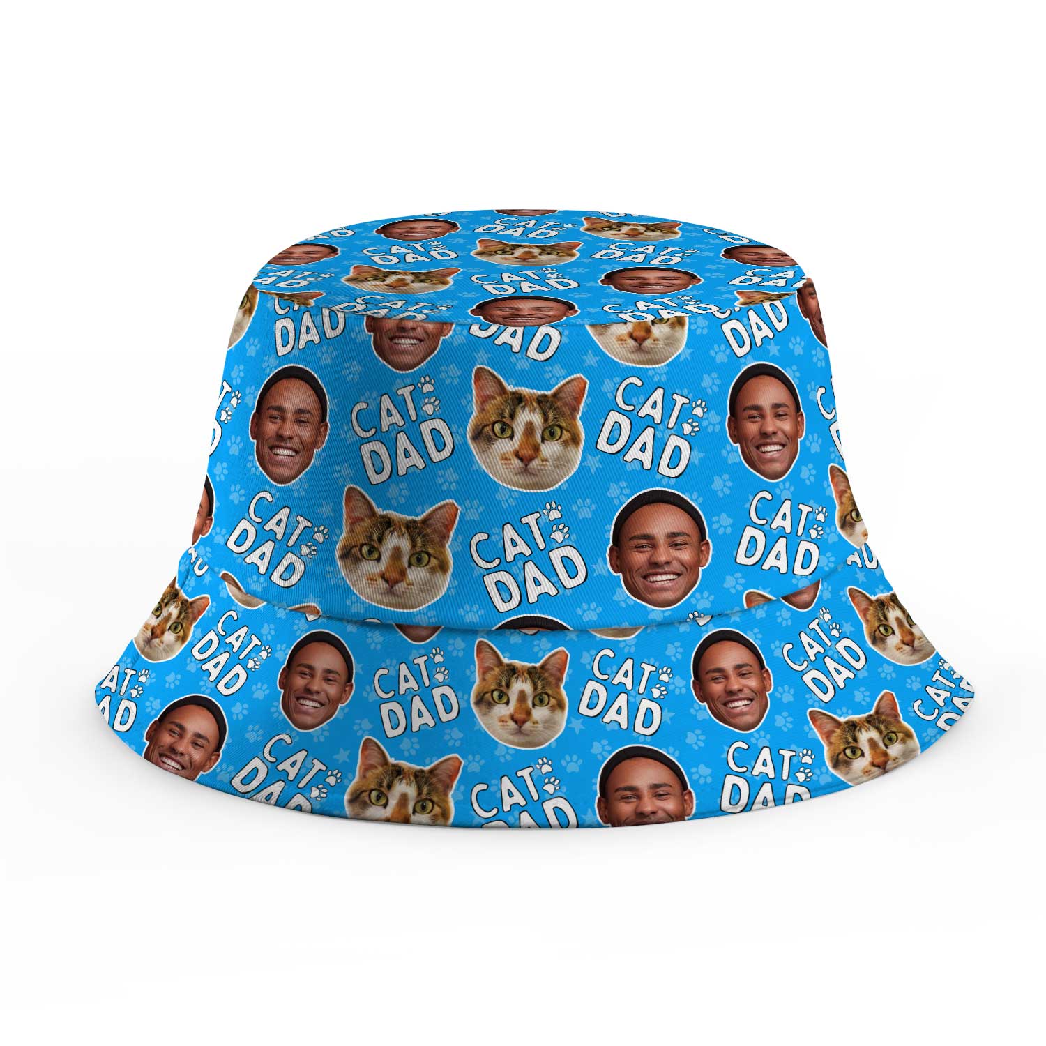 Cat Dad Custom Bucket Hat
