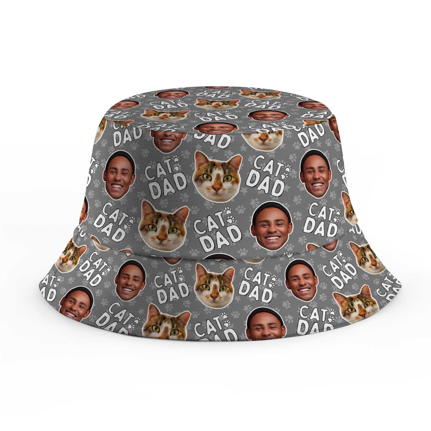 Cat Dad Custom Bucket Hat