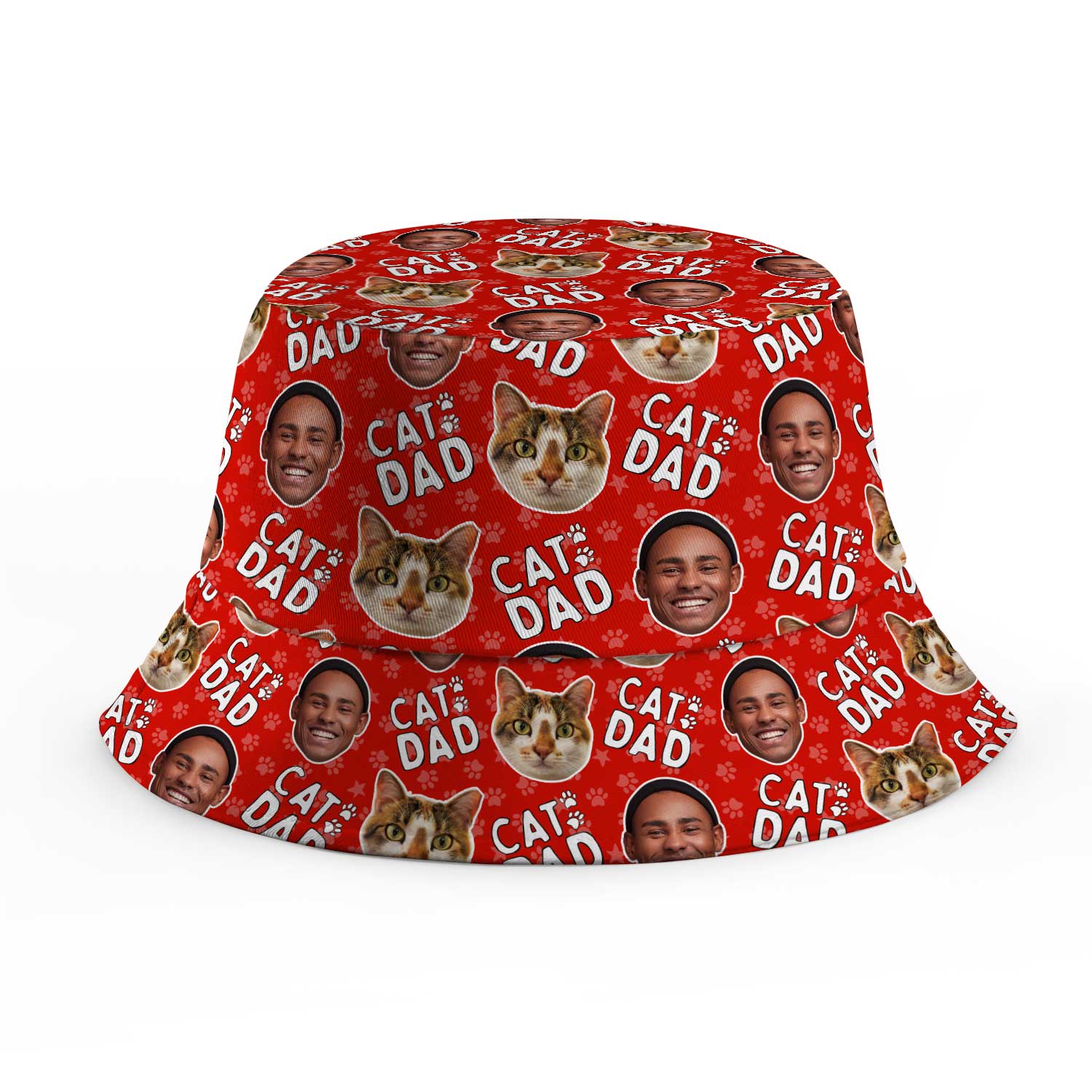 Cat Dad Custom Bucket Hat