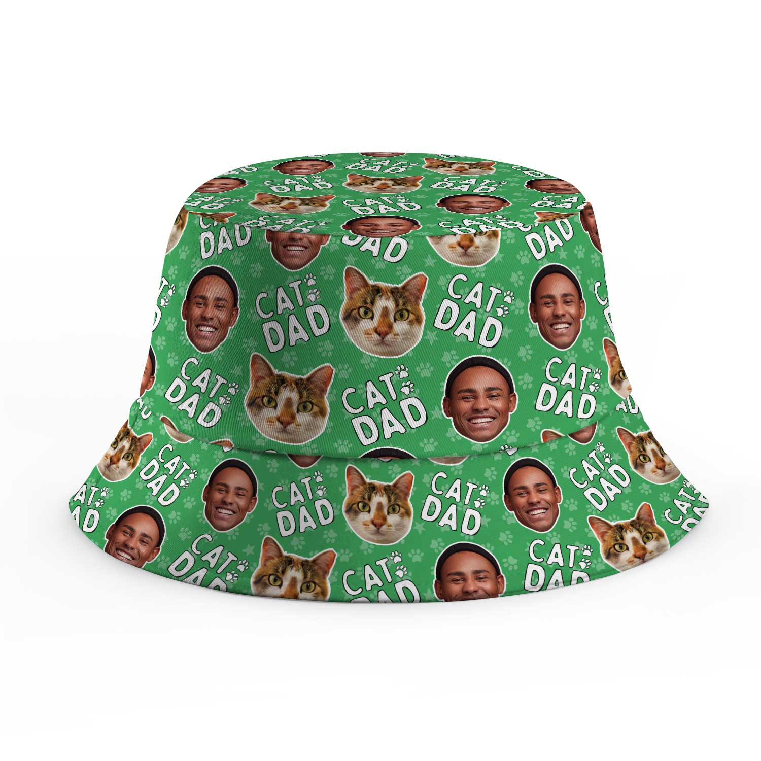 Cat Dad Custom Bucket Hat