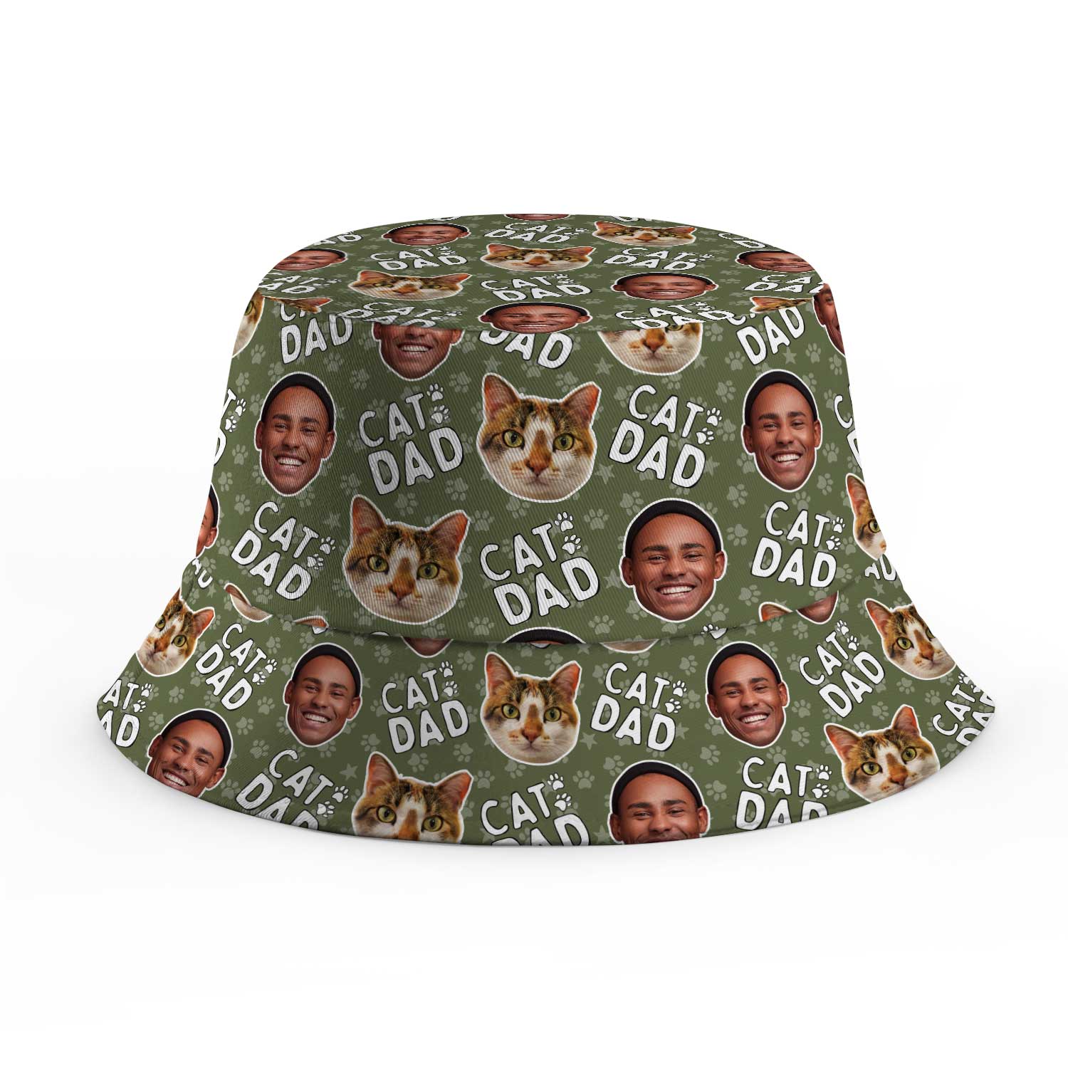Cat Dad Custom Bucket Hat