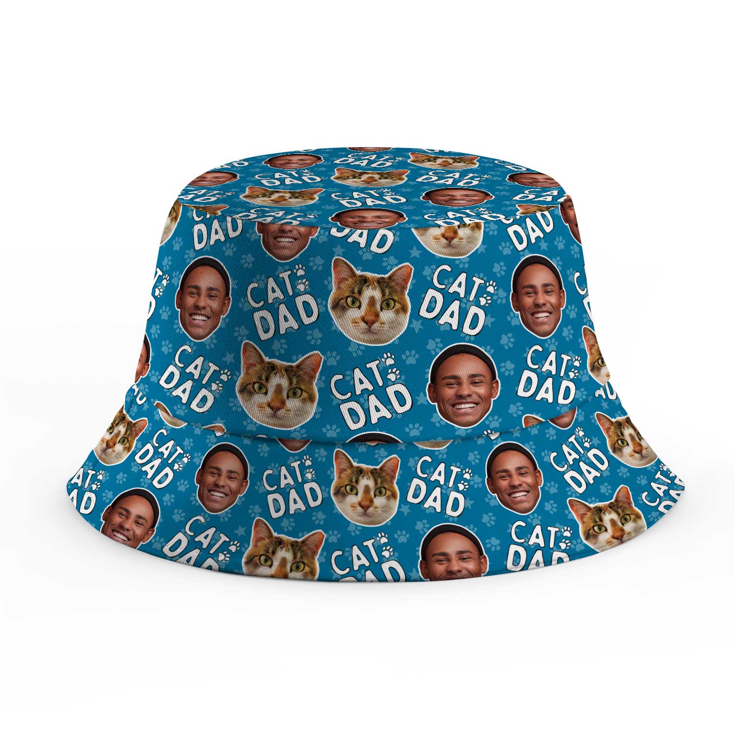 Cat Dad Custom Bucket Hat