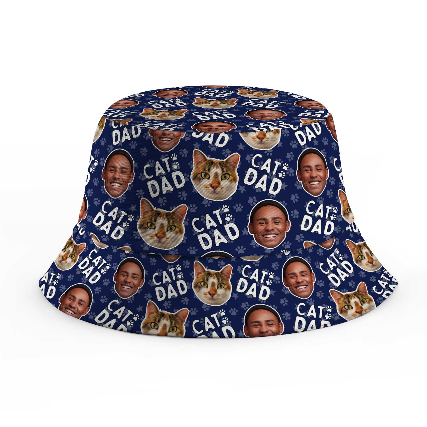 Cat Dad Custom Bucket Hat
