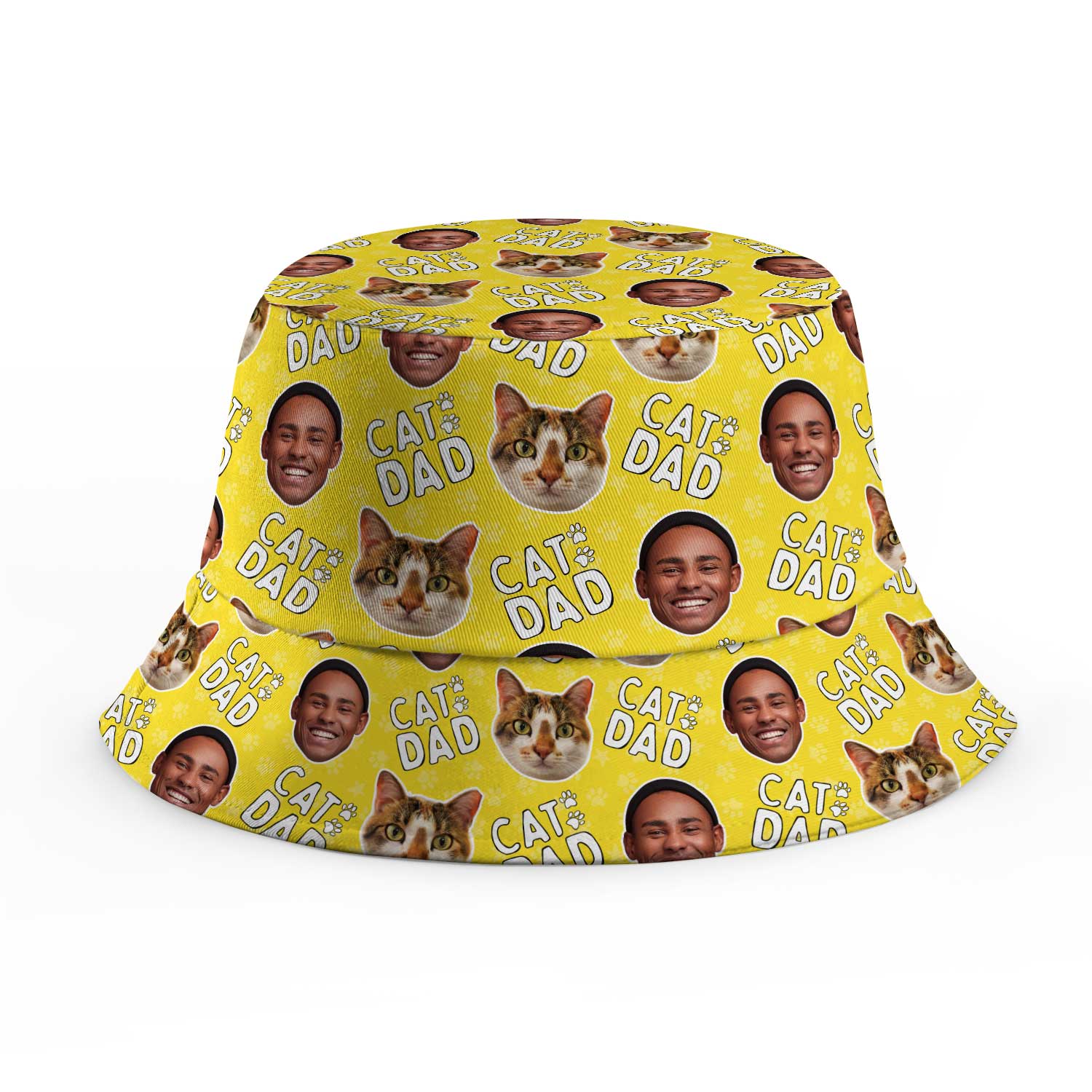 Cat Dad Custom Bucket Hat