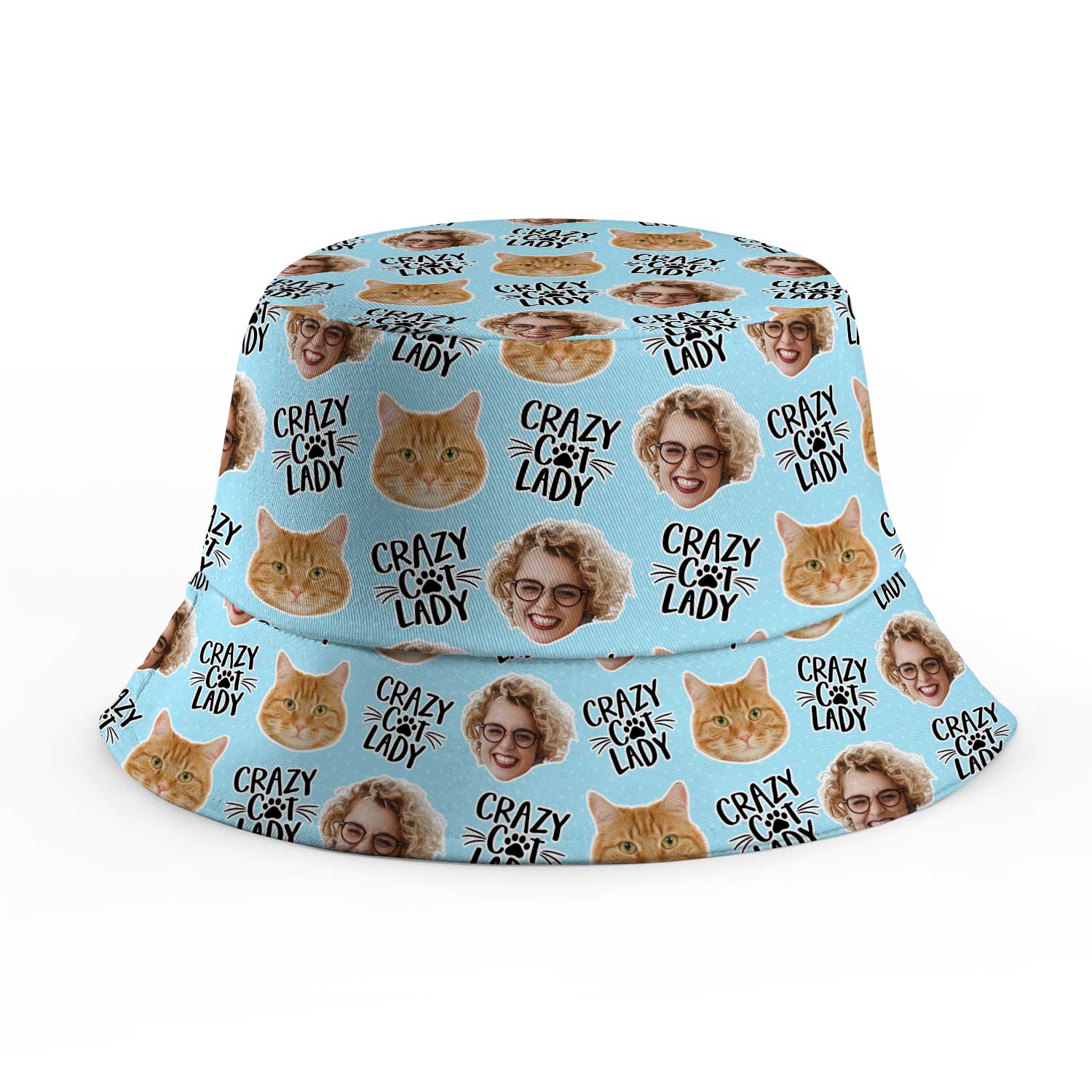 Crazy Cat Lady Custom Bucket Hat