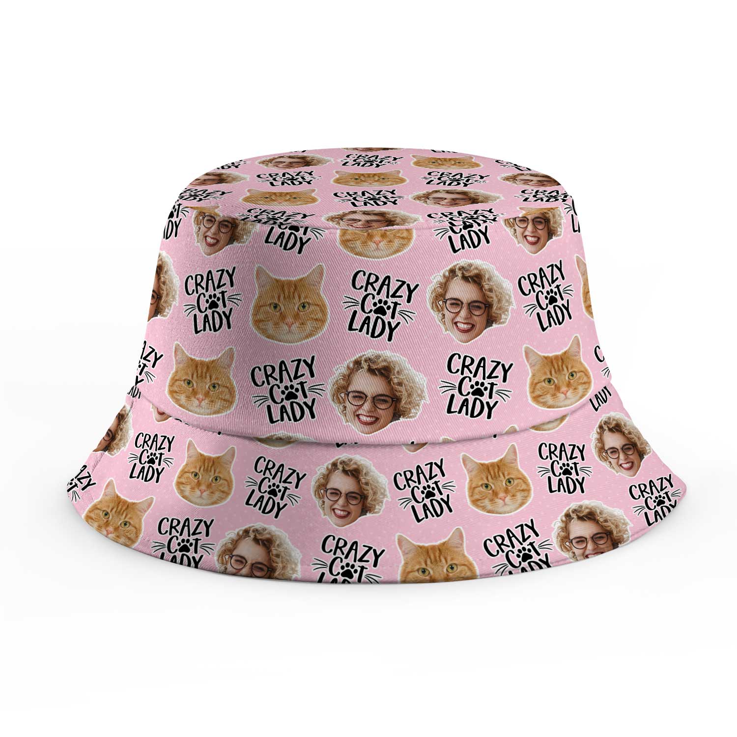 Crazy Cat Lady Custom Bucket Hat