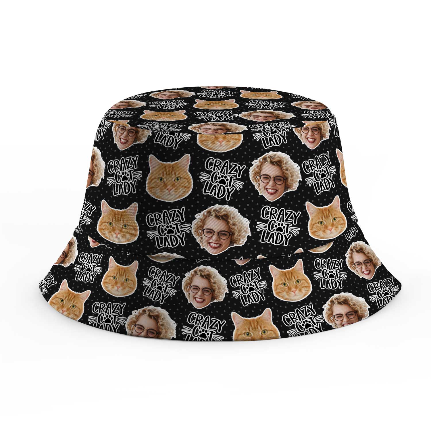 Crazy Cat Lady Custom Bucket Hat