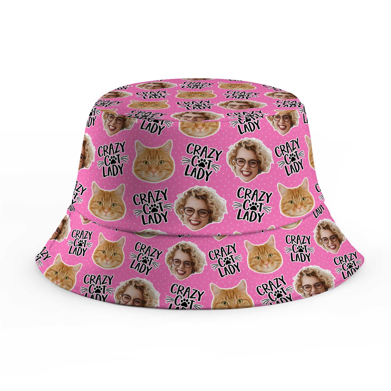 Crazy Cat Lady Custom Bucket Hat