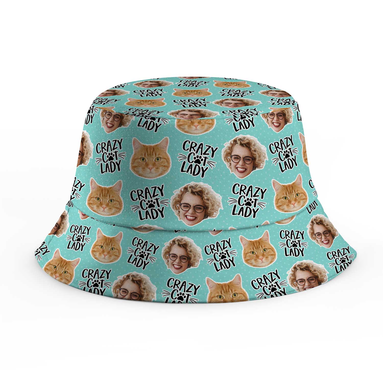Crazy Cat Lady Custom Bucket Hat