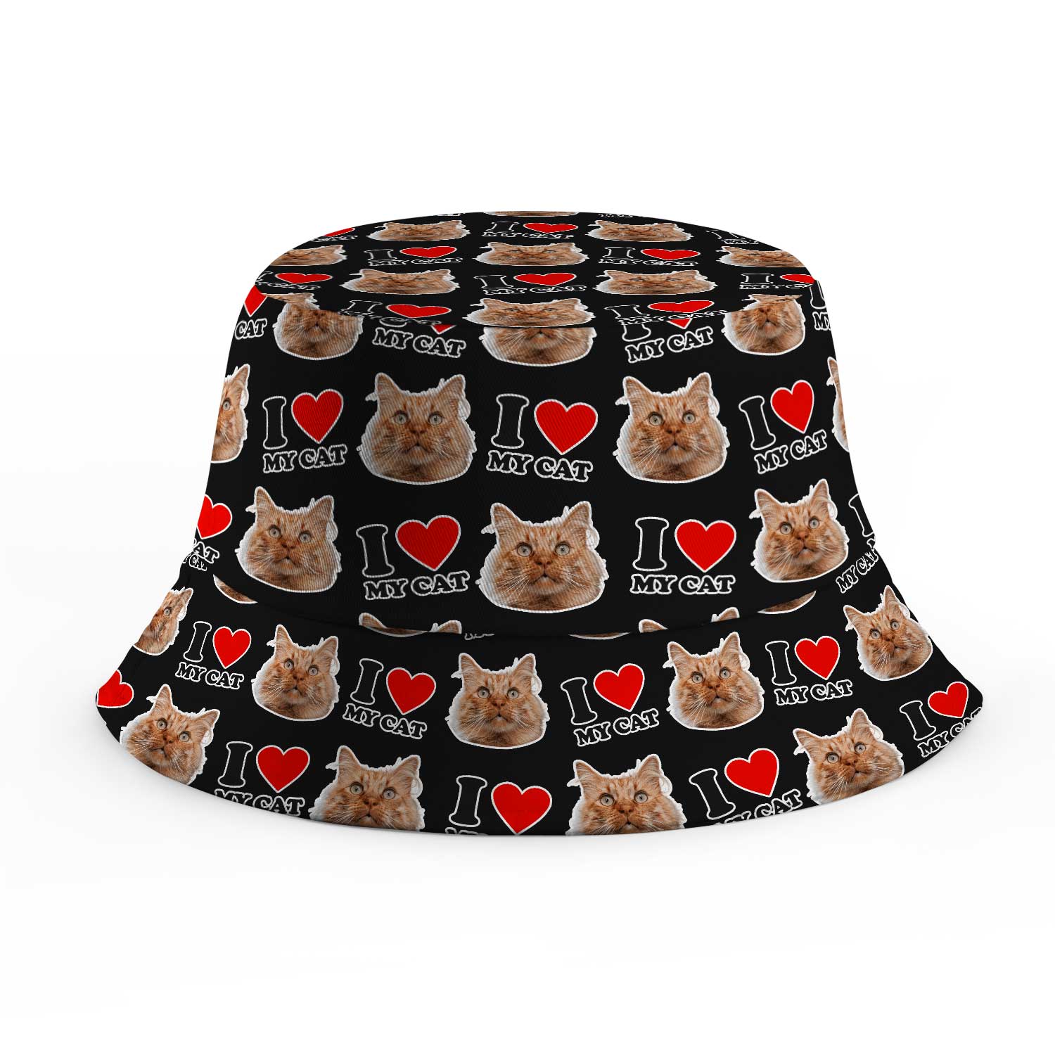 I Heart My Cat Custom Bucket Hat