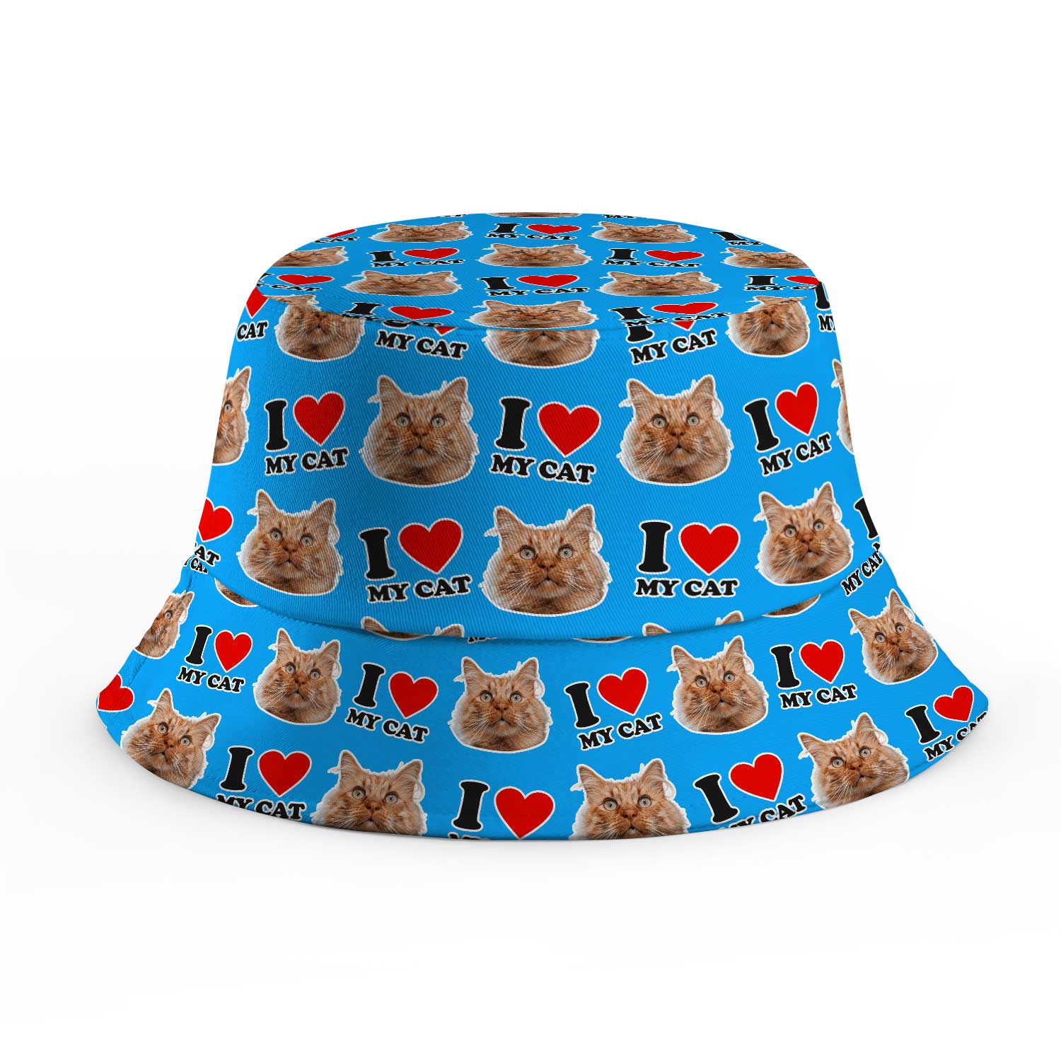 I Heart My Cat Custom Bucket Hat