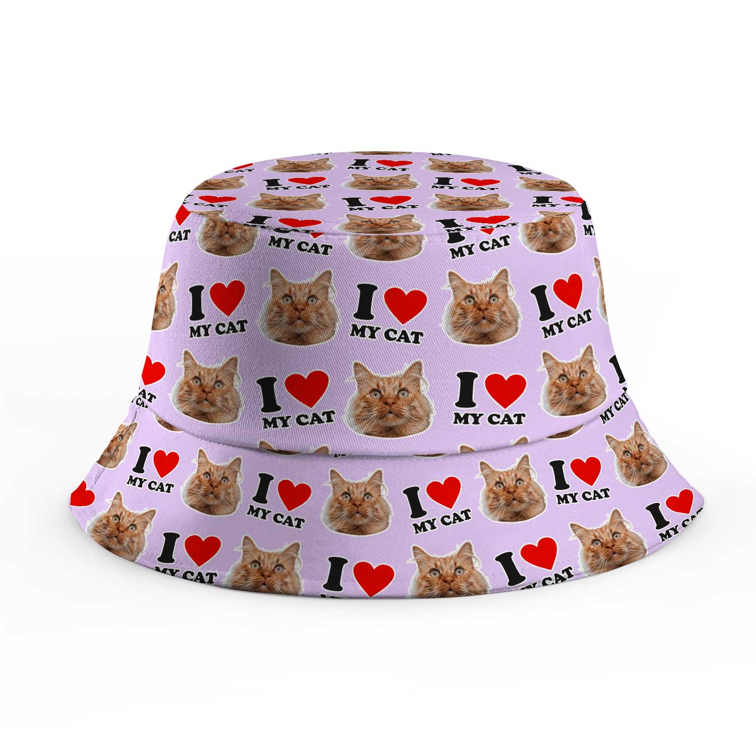 I Heart My Cat Custom Bucket Hat