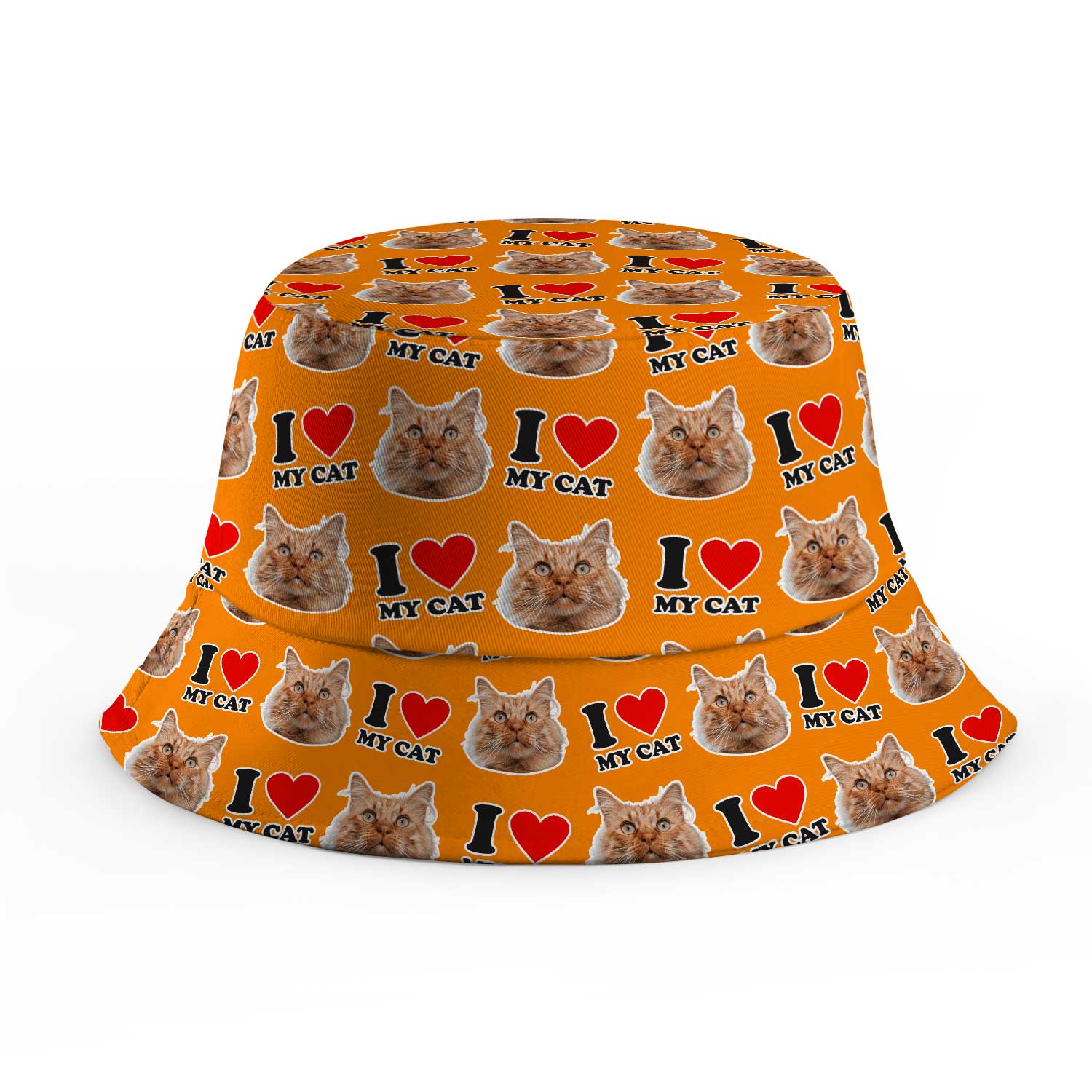 I Heart My Cat Custom Bucket Hat