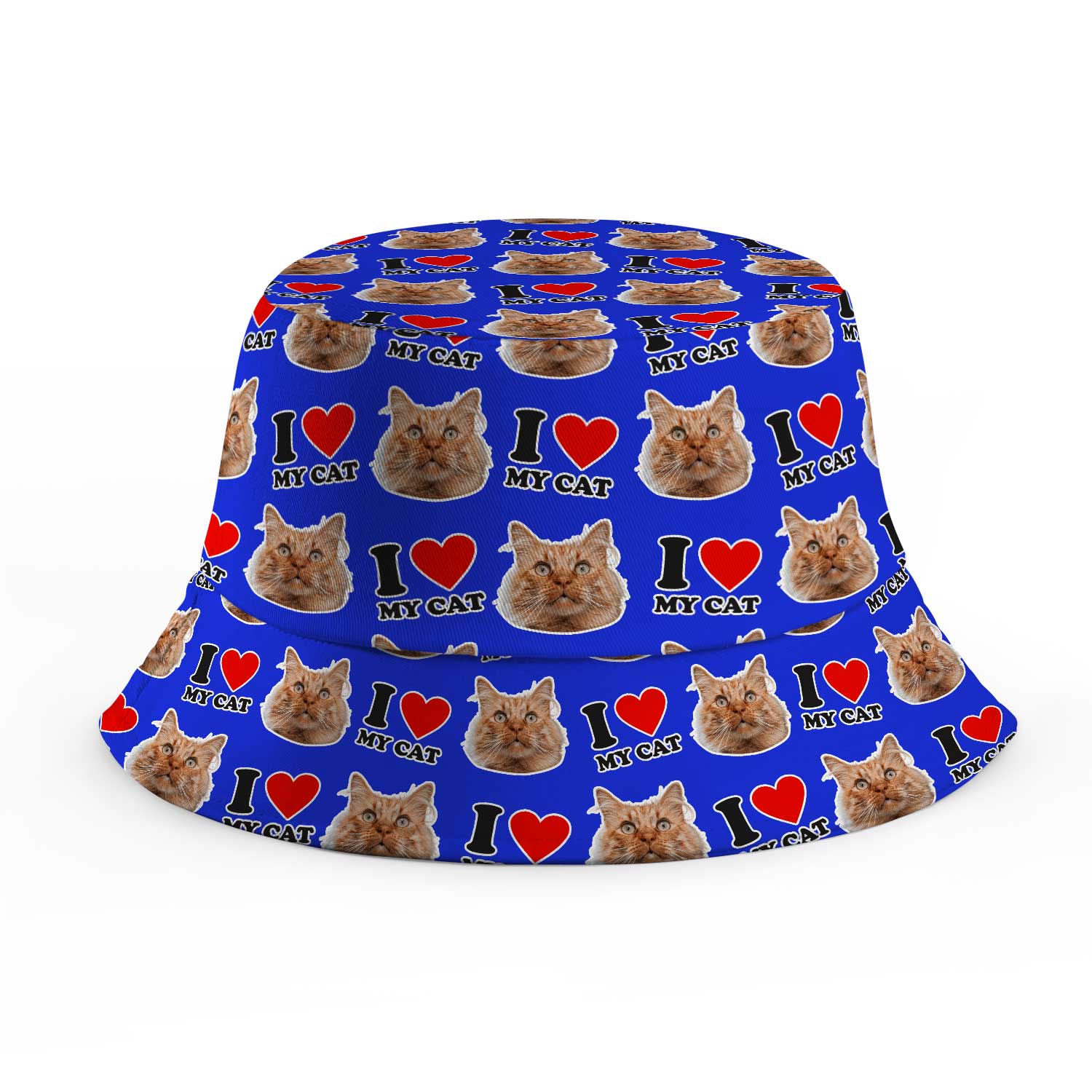I Heart My Cat Custom Bucket Hat