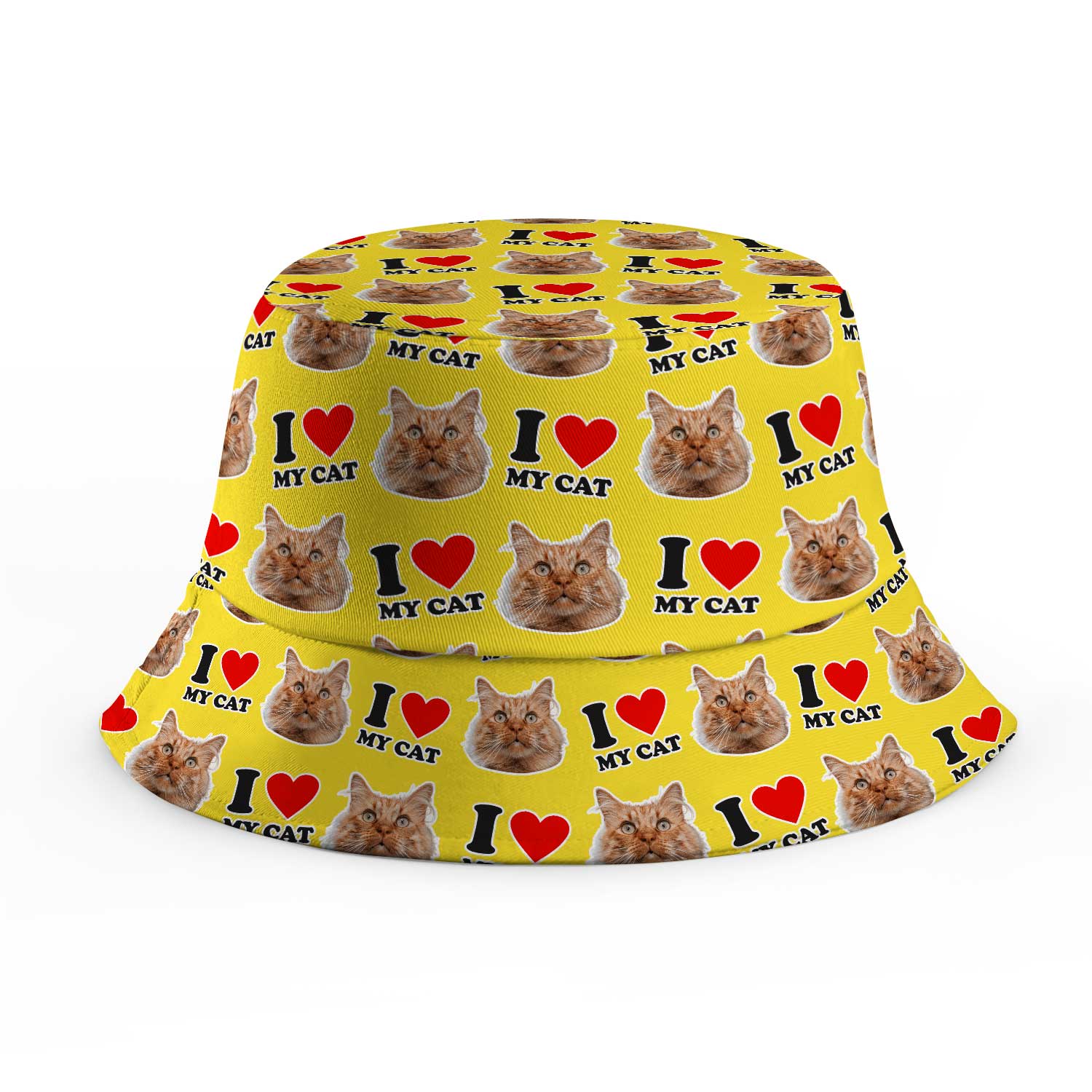 I Heart My Cat Custom Bucket Hat