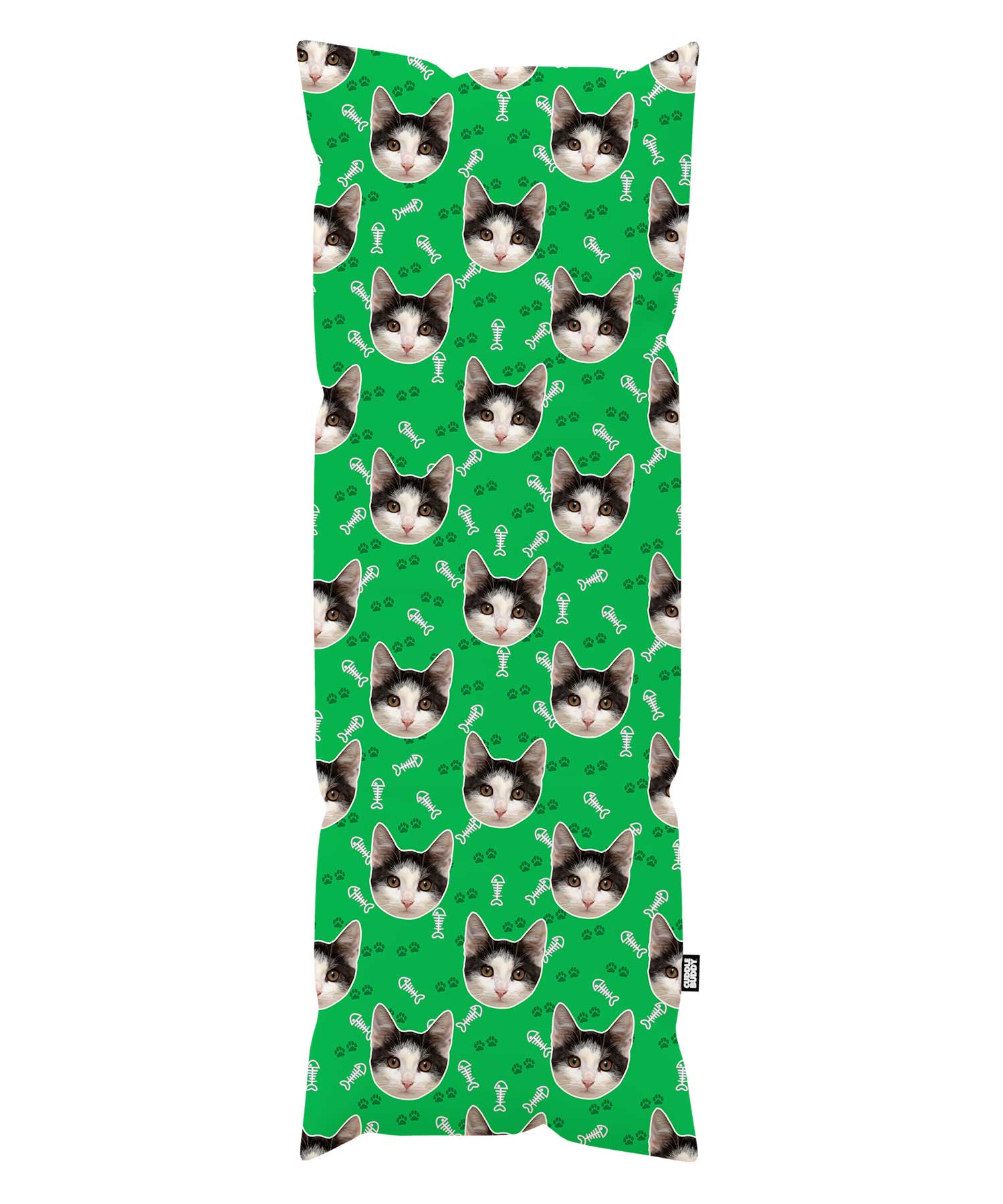Paw Print Personalised Cat Body Pillow
