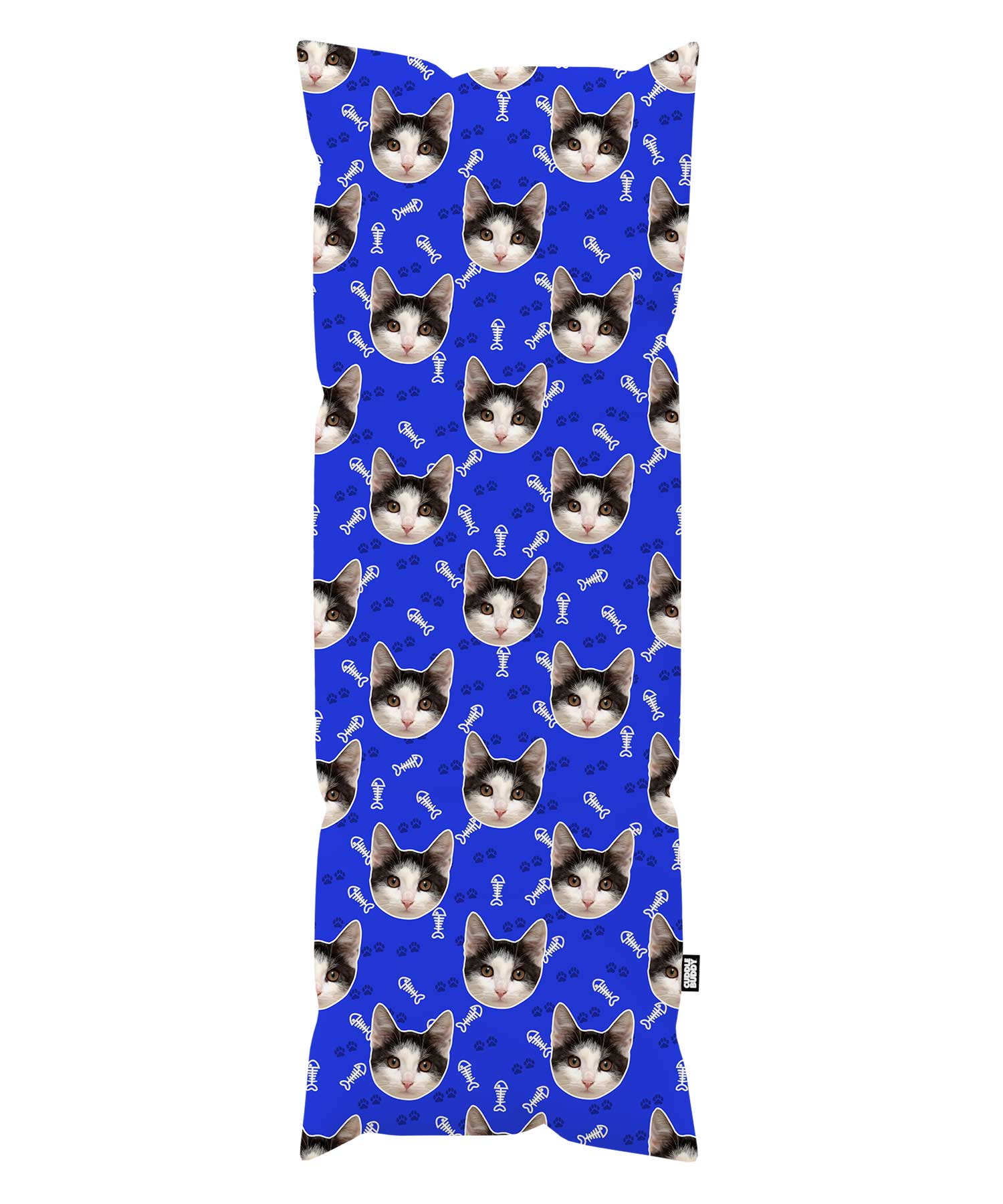 Paw Print Personalised Cat Body Pillow