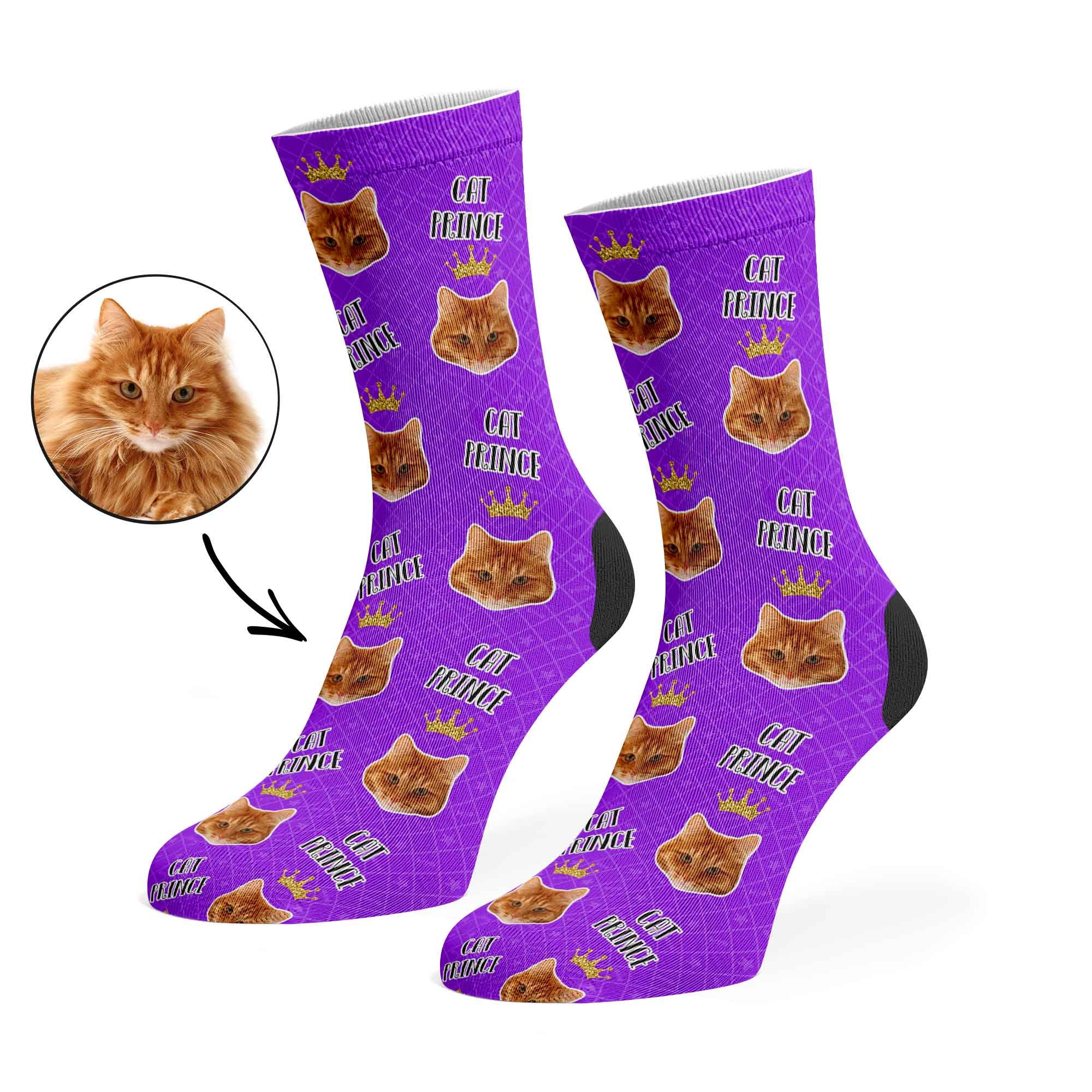 Cat Prince Socks