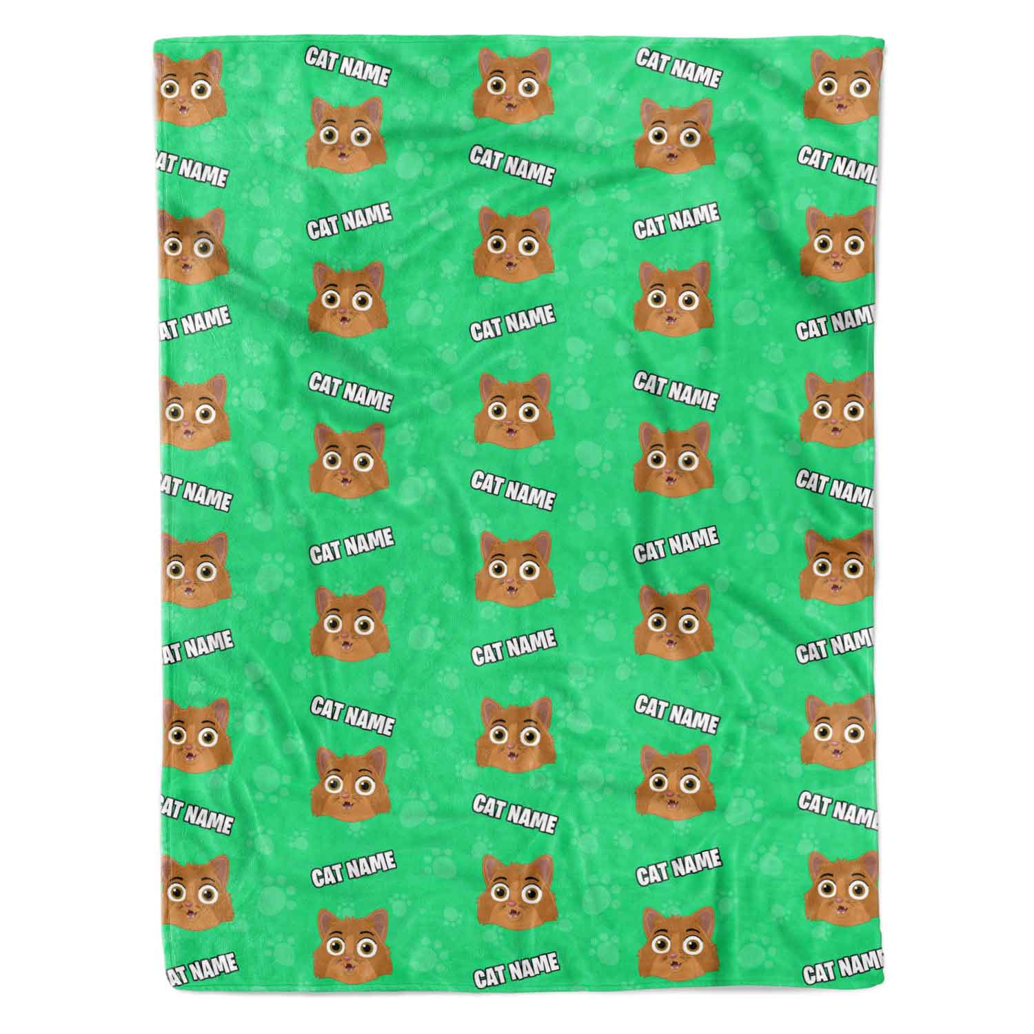 Your Cat Cartoon Personalised Blanket