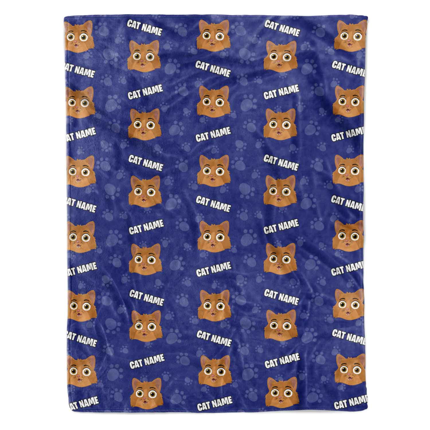 Your Cat Cartoon Personalised Blanket