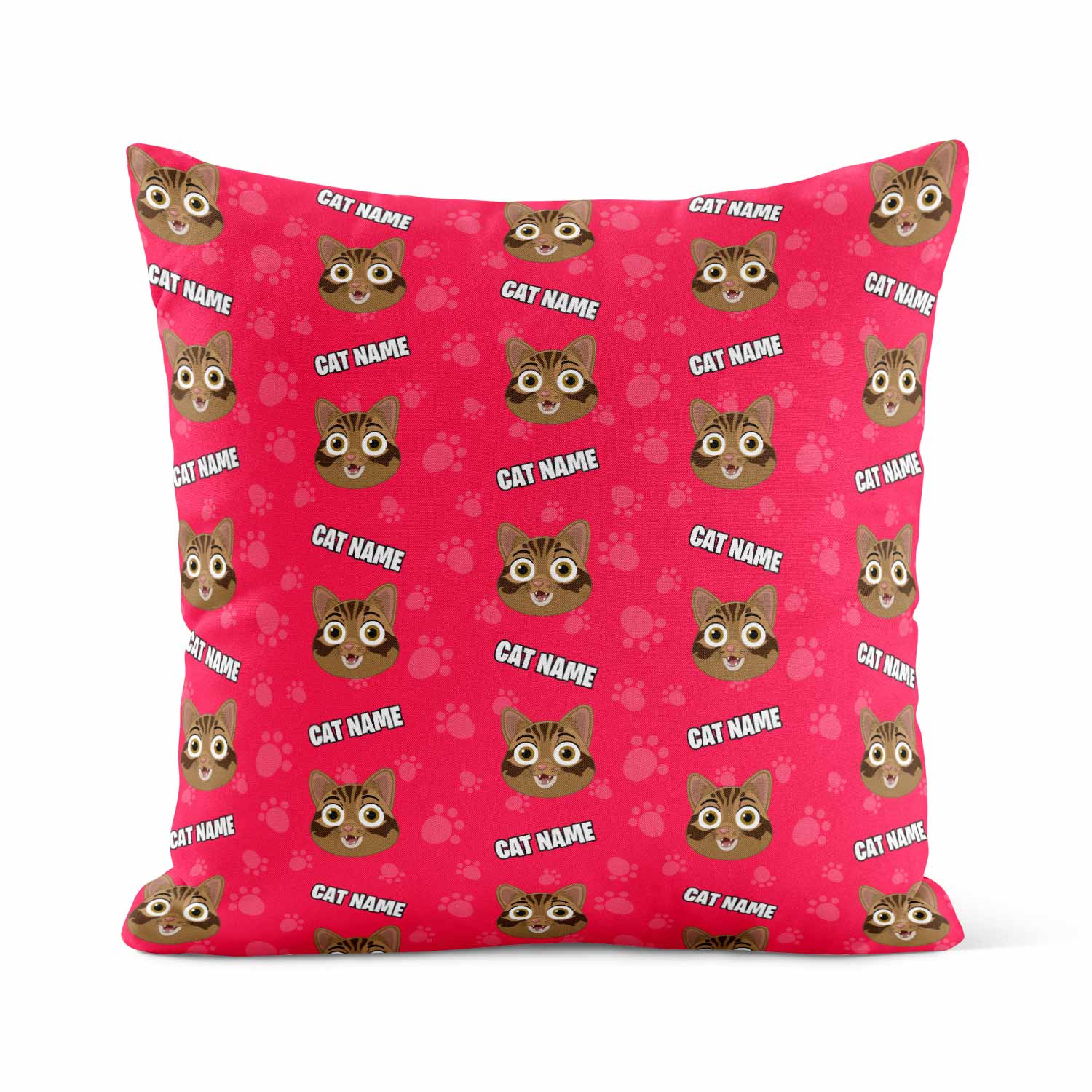 Your Cat Cartoon Personalised Pillow