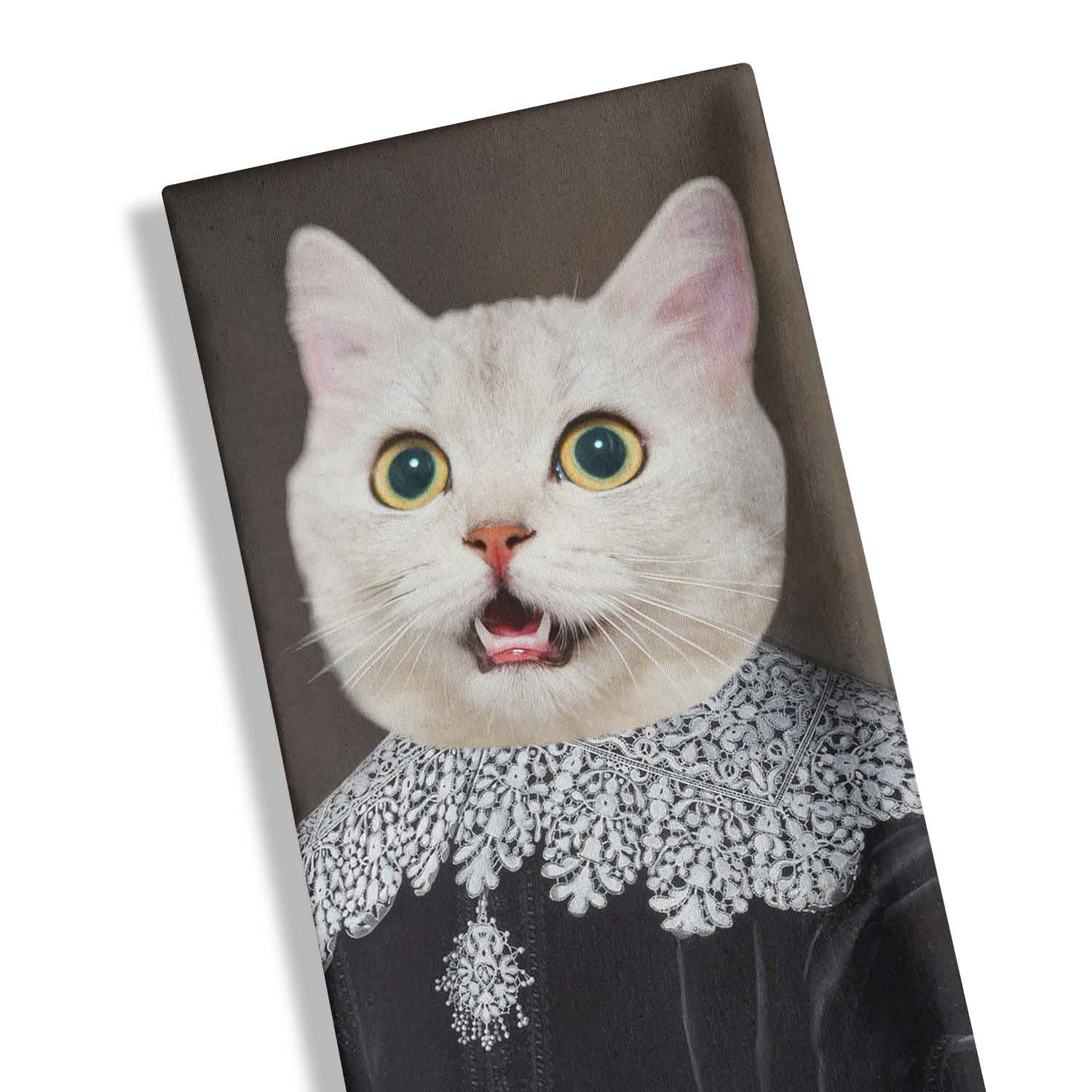 Cat Gentleman Personalised Tea Towel