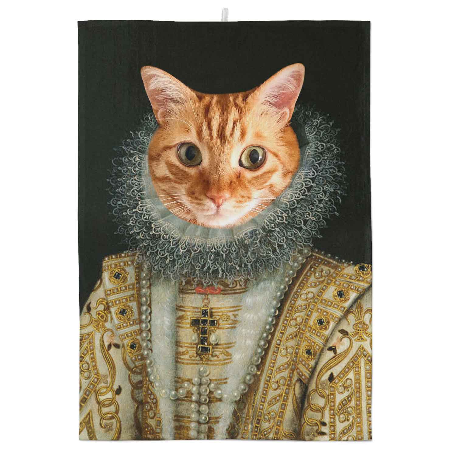 Cat Lady Personalised Tea Towel