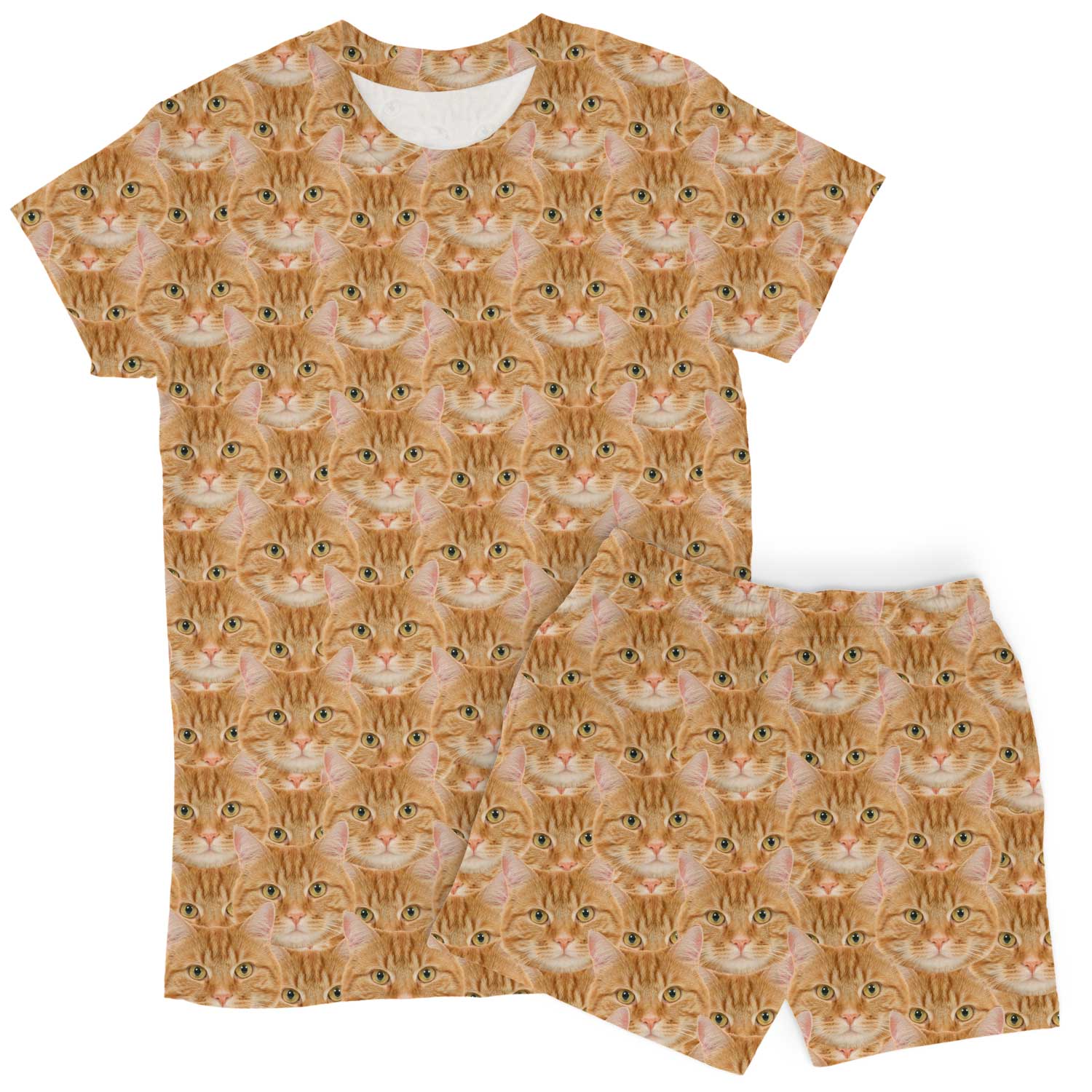 Women's Cat Mash Pyjamas - Shorts Set