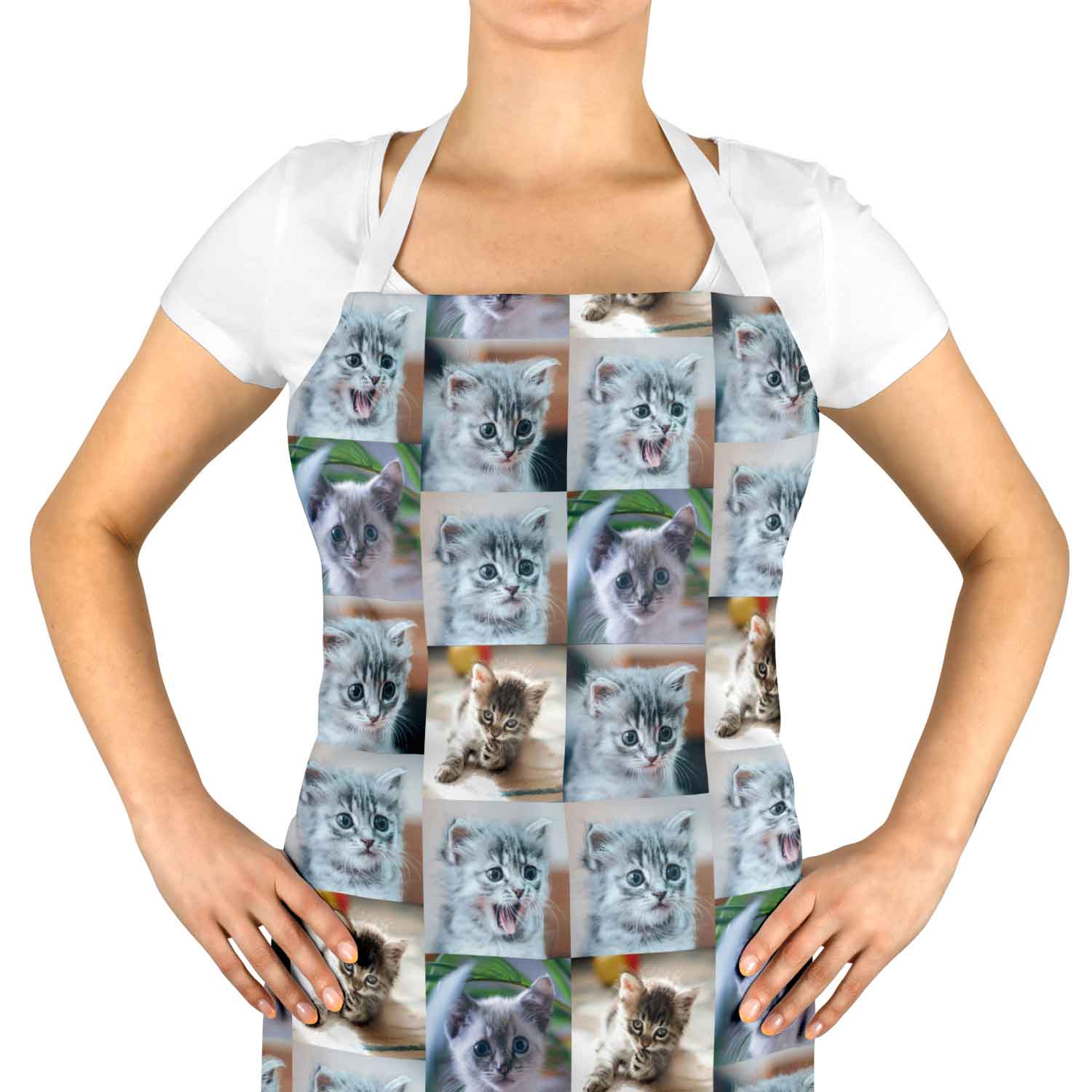 Cat Photo Collage Personalised Apron