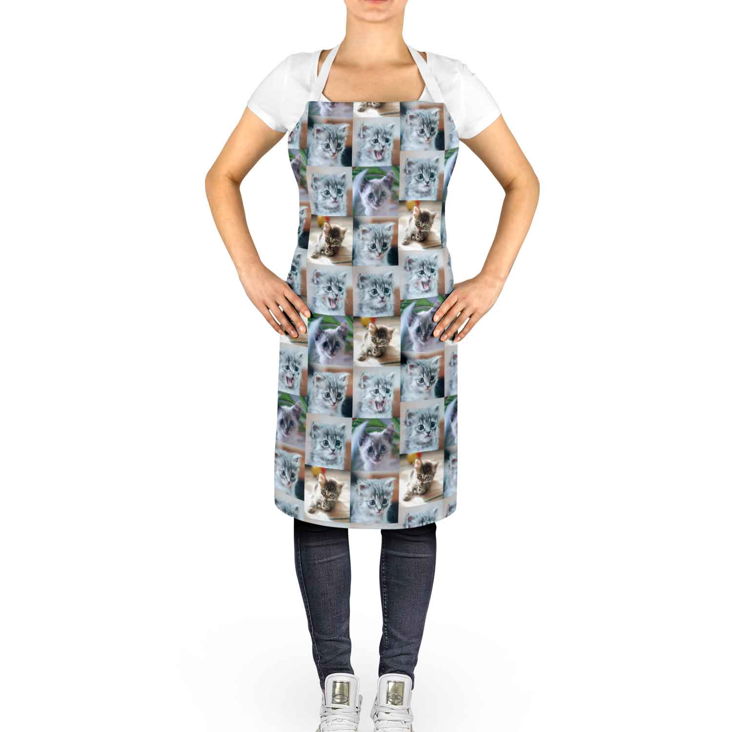 Cat Photo Collage Personalised Apron