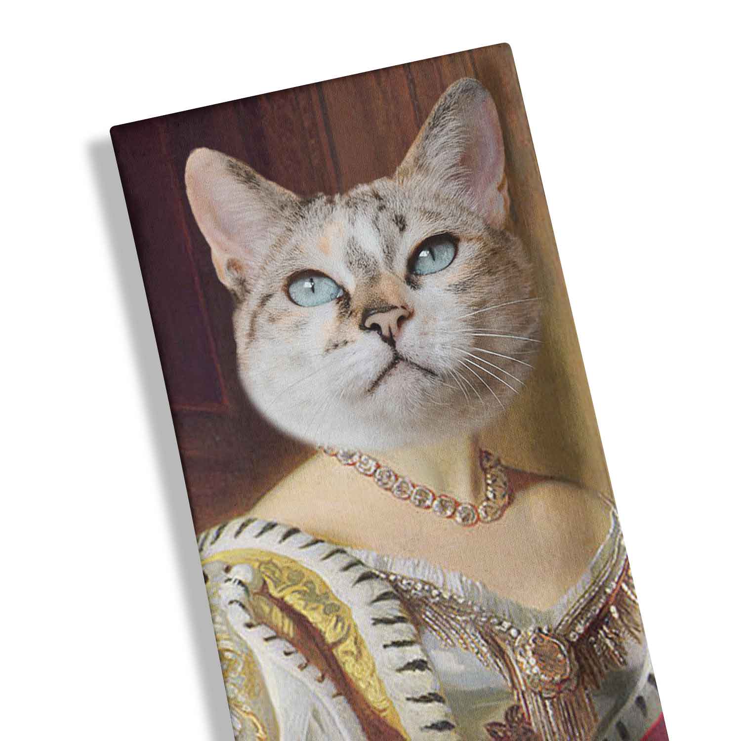 Cat Royal Lady Personalised Tea Towel
