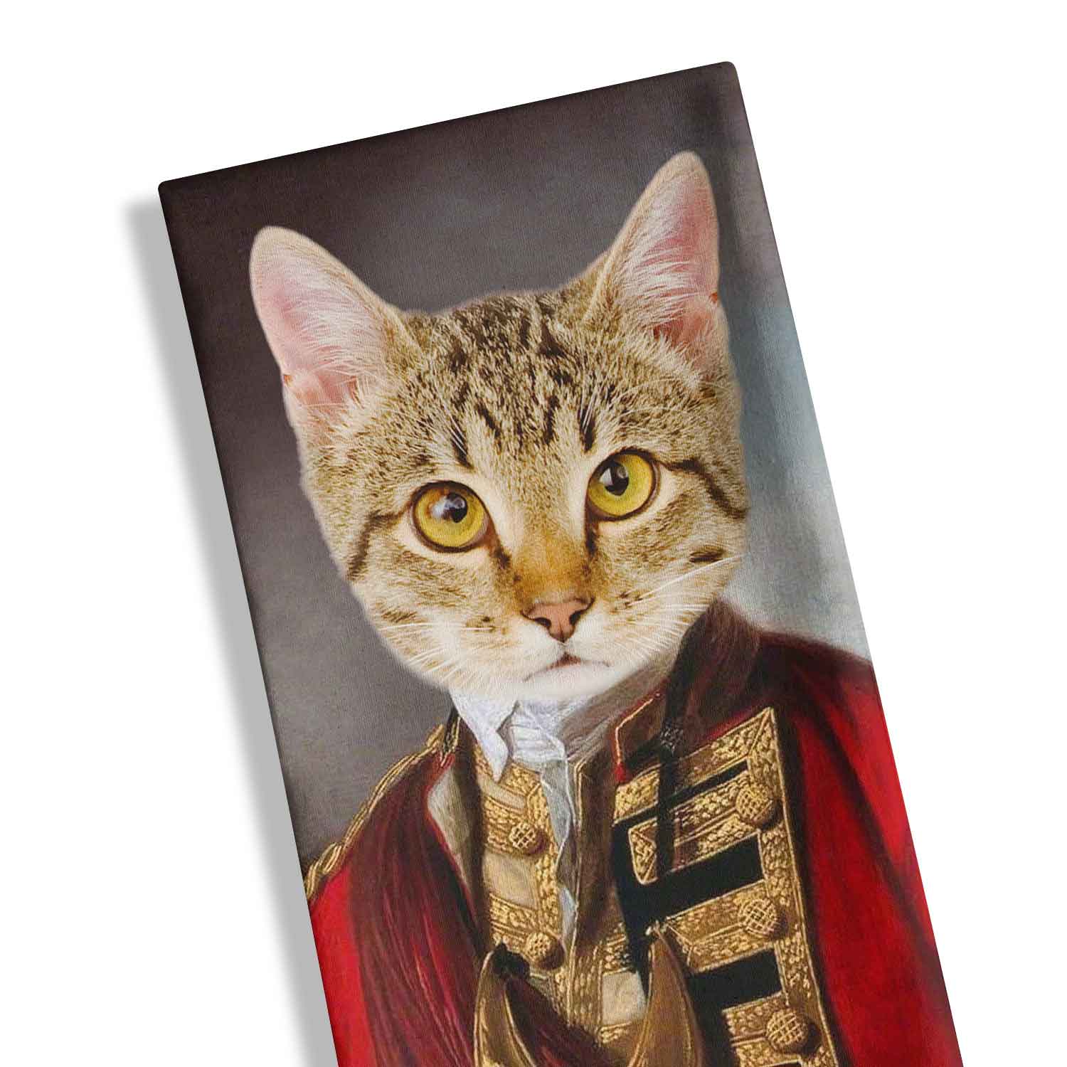 Cat Royal Regiment Personalised Tea Towel