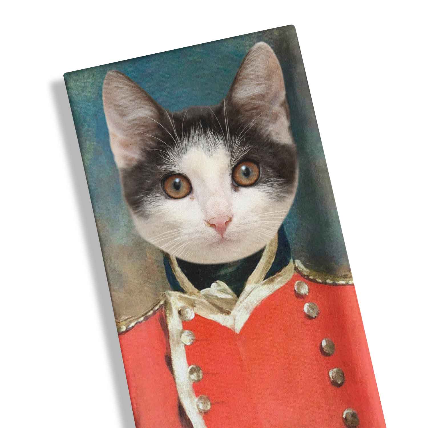 Cat Soldier Personalised Tea Towel