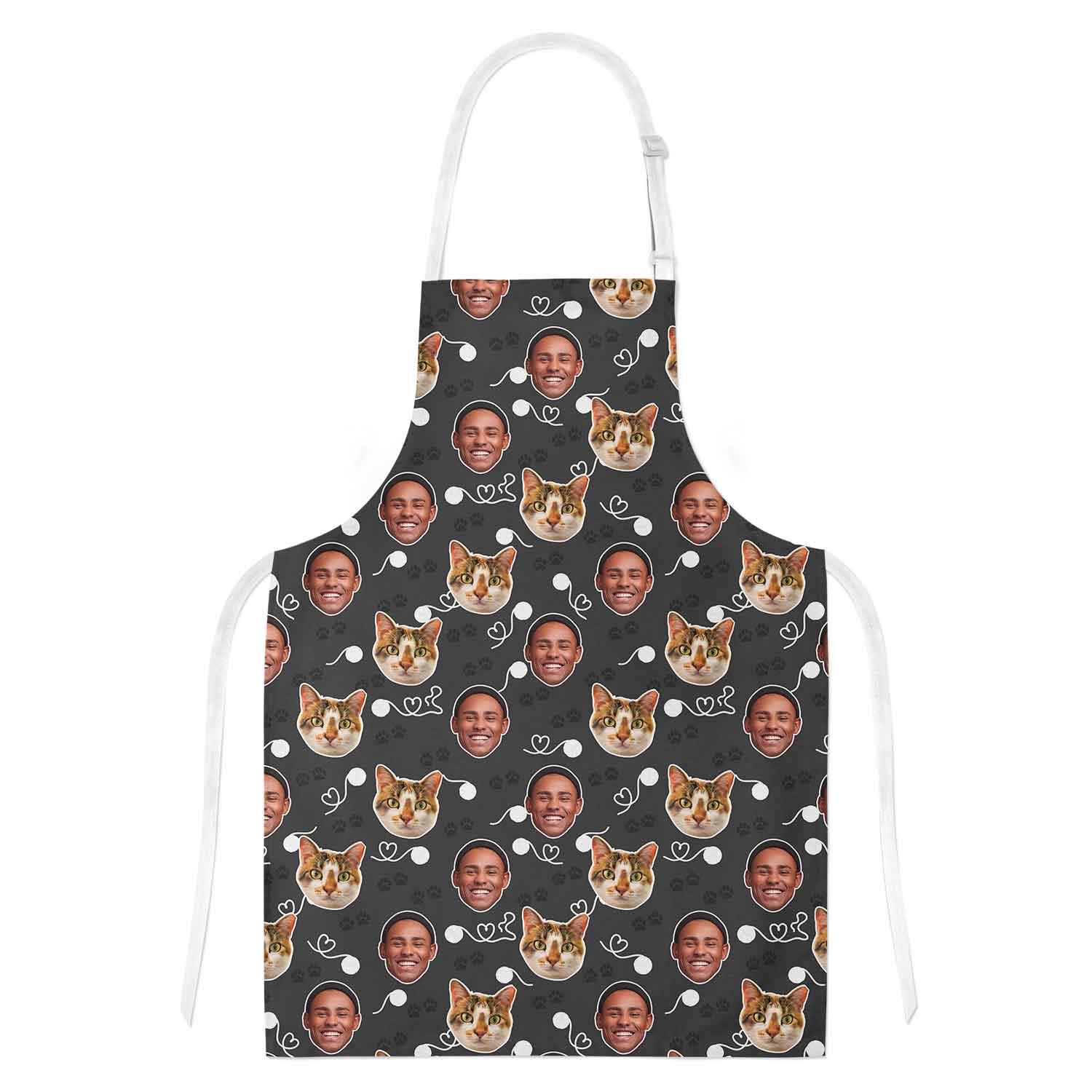 Cat & Owner Face Personalised Apron