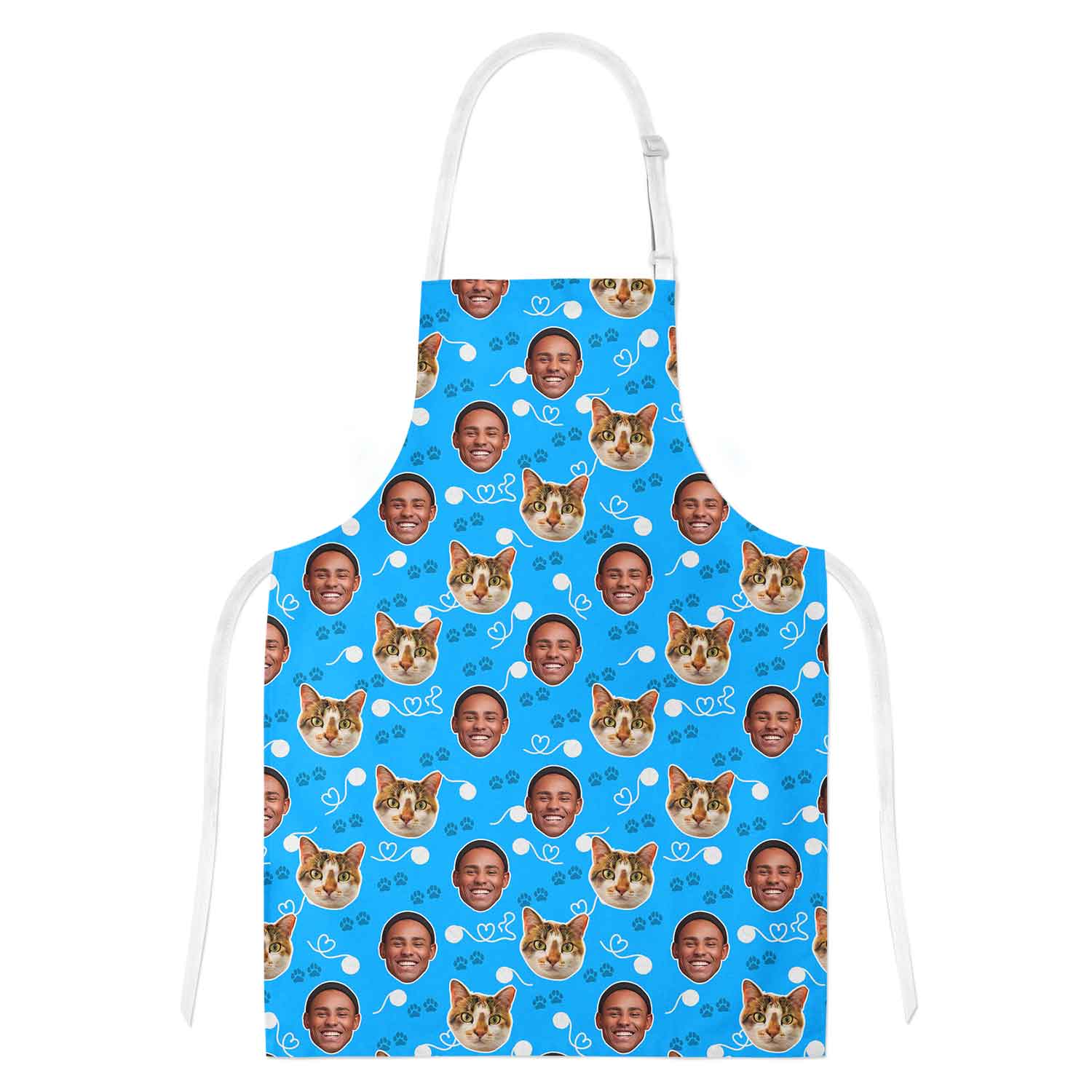 Cat & Owner Face Personalised Apron