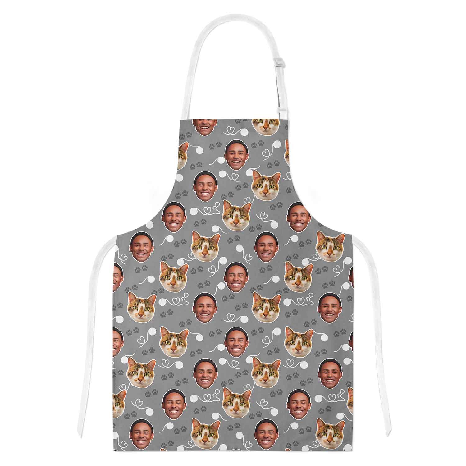Cat & Owner Face Personalised Apron